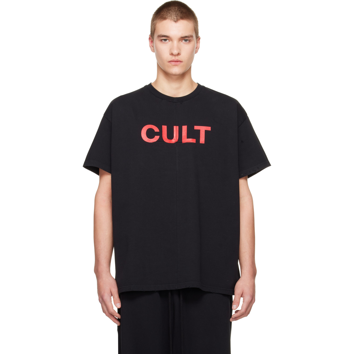 MATIÈRES FÉCALES Black 'Cult' T-shirt