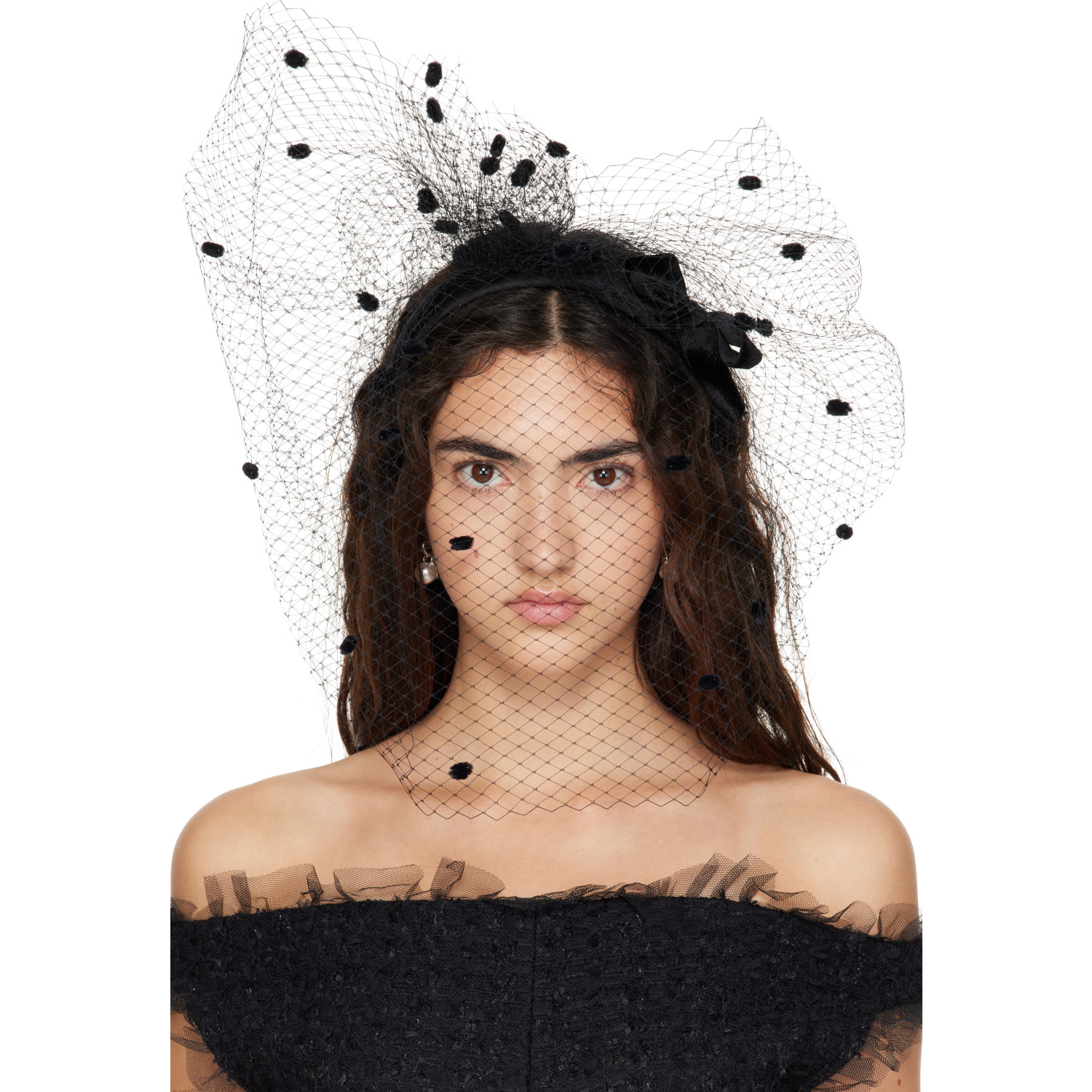 Stephen Jones Black Sevilla Headband