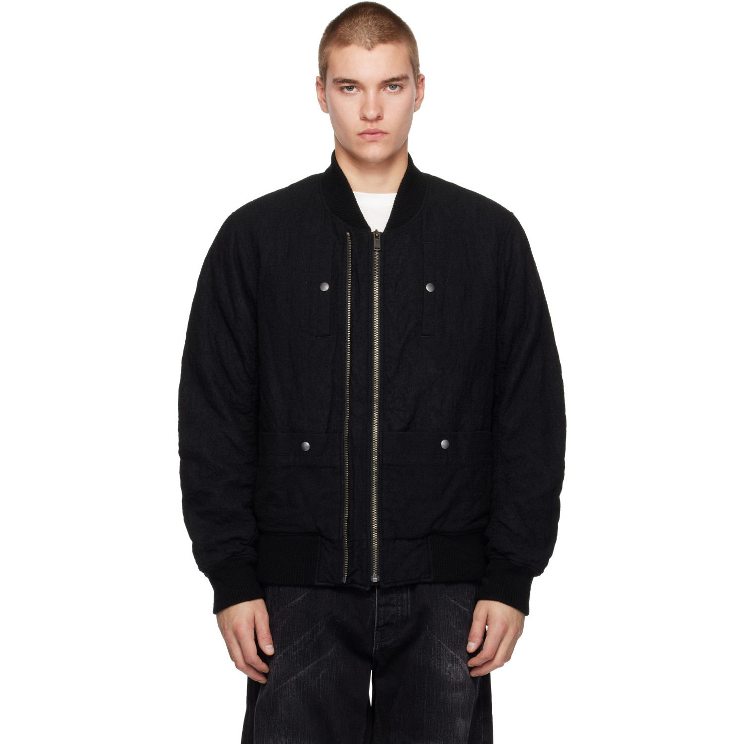UNDERCOVER Black UC2F4208 Bomber Jacket