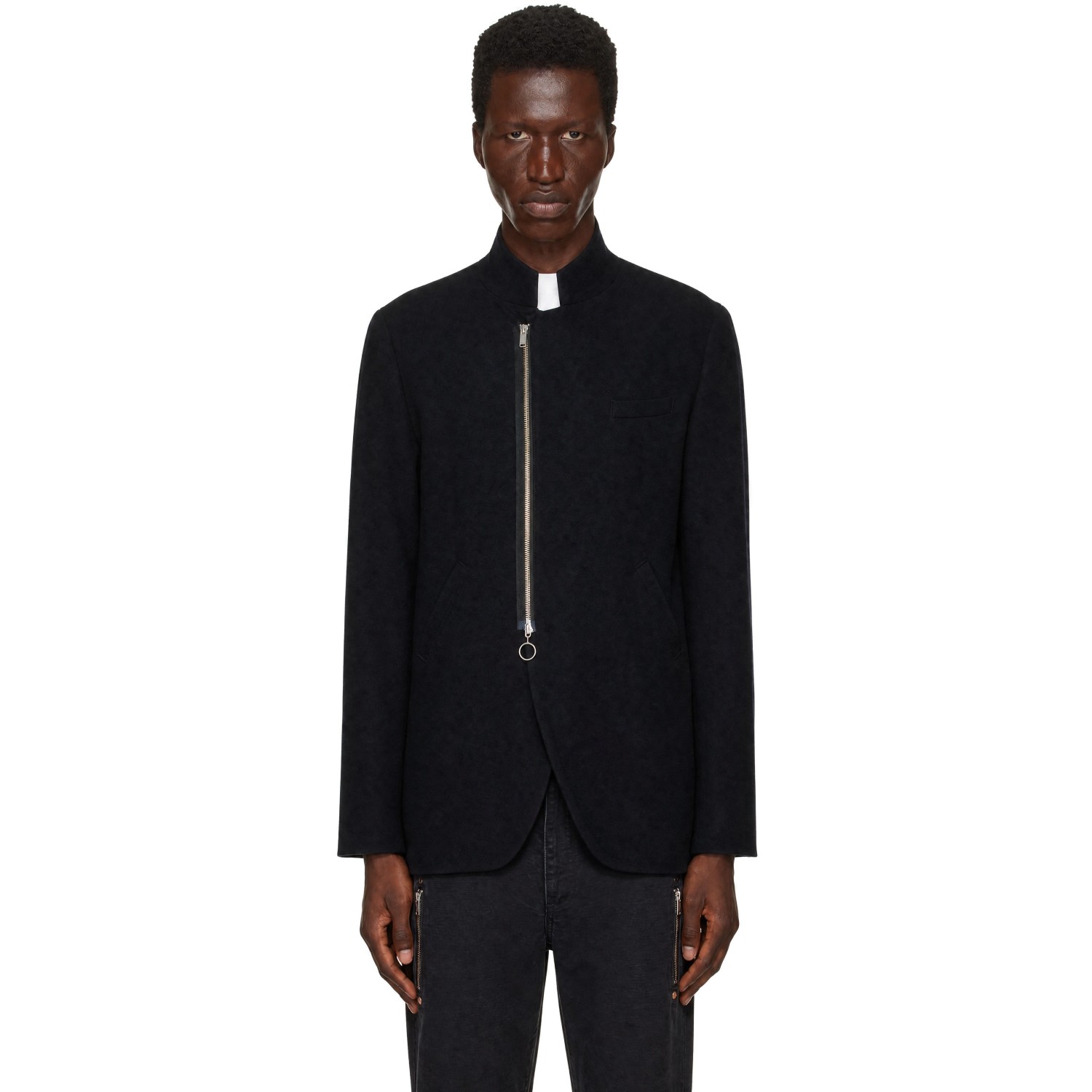 UNDERCOVER Black Zip Blazer