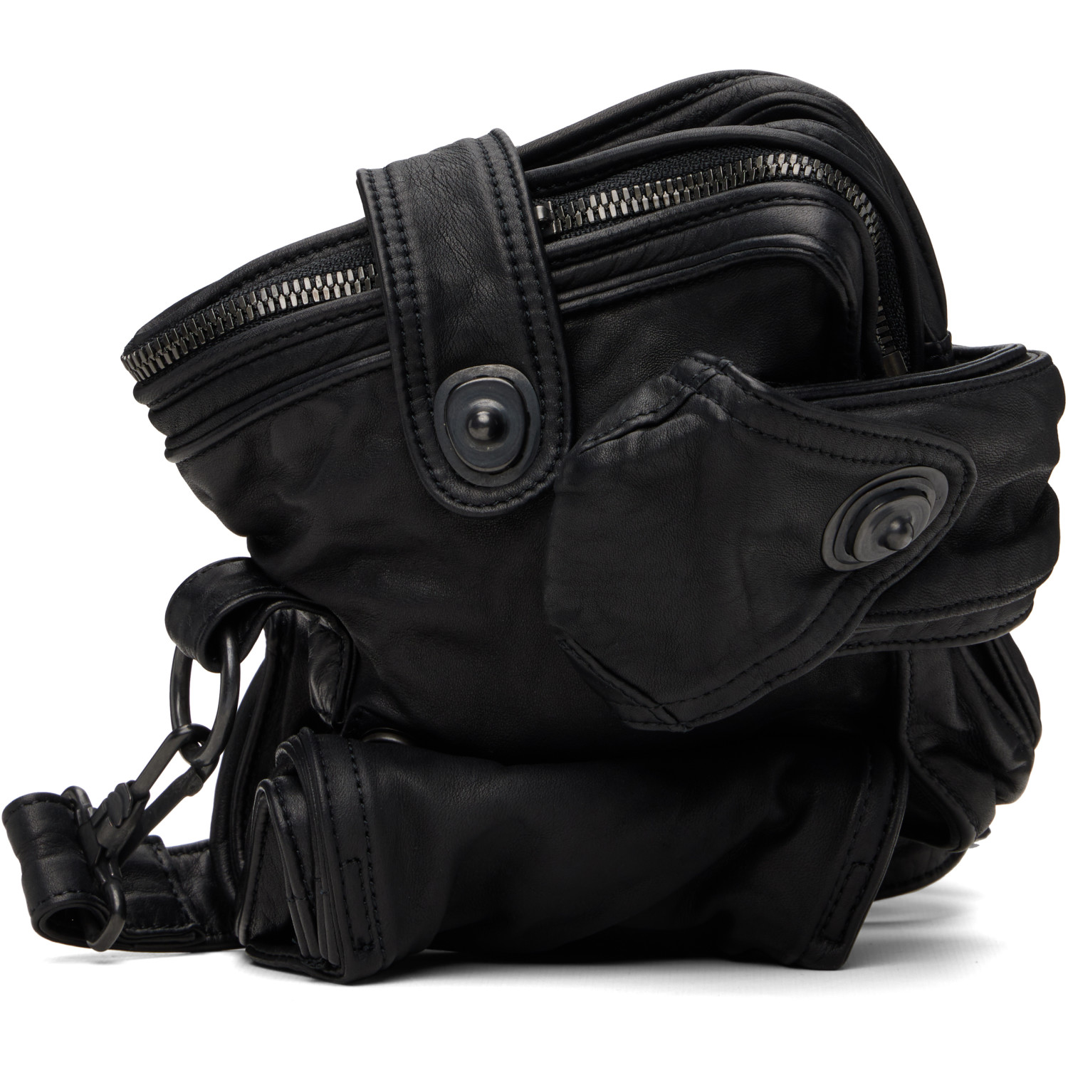 Julius Black Core Messenger Bag