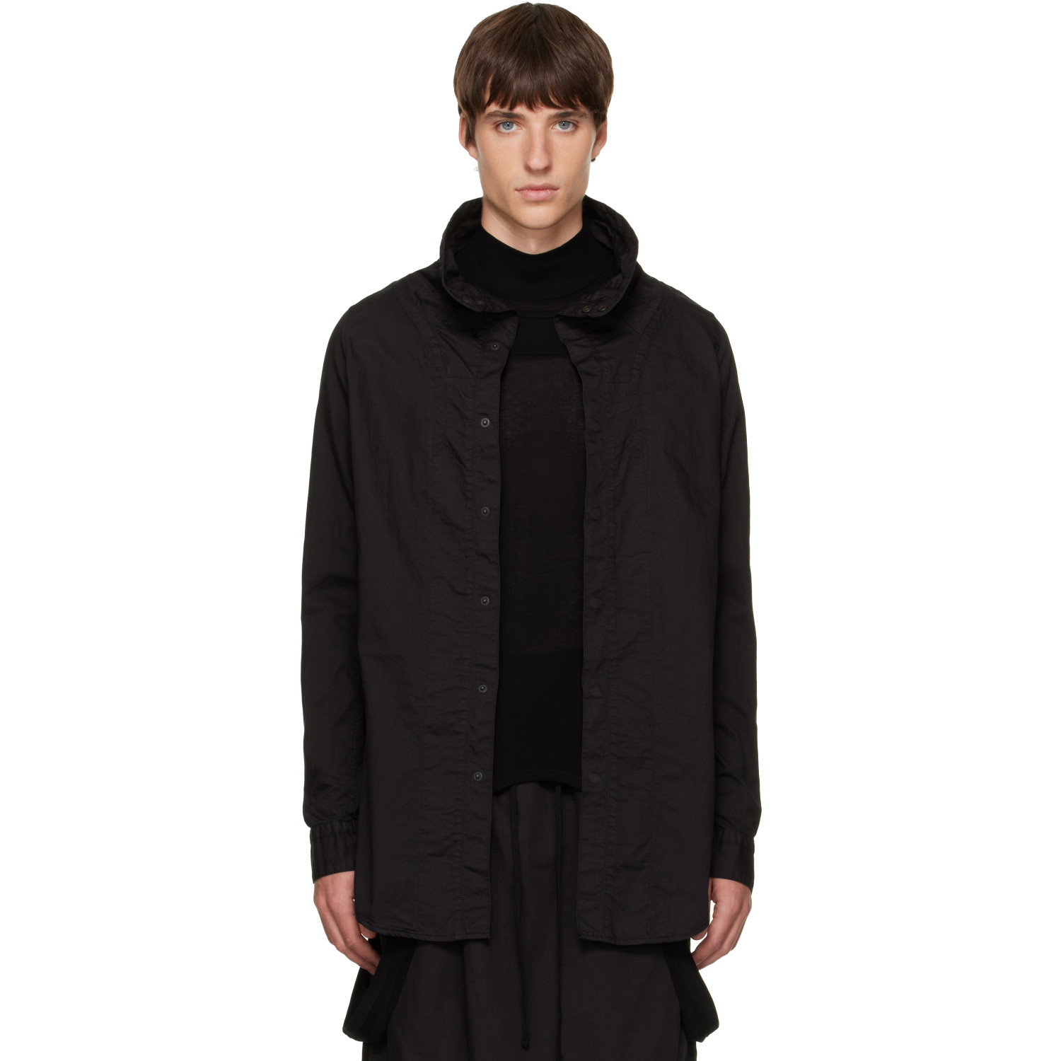 Julius Black Volcano Seamed Shirt