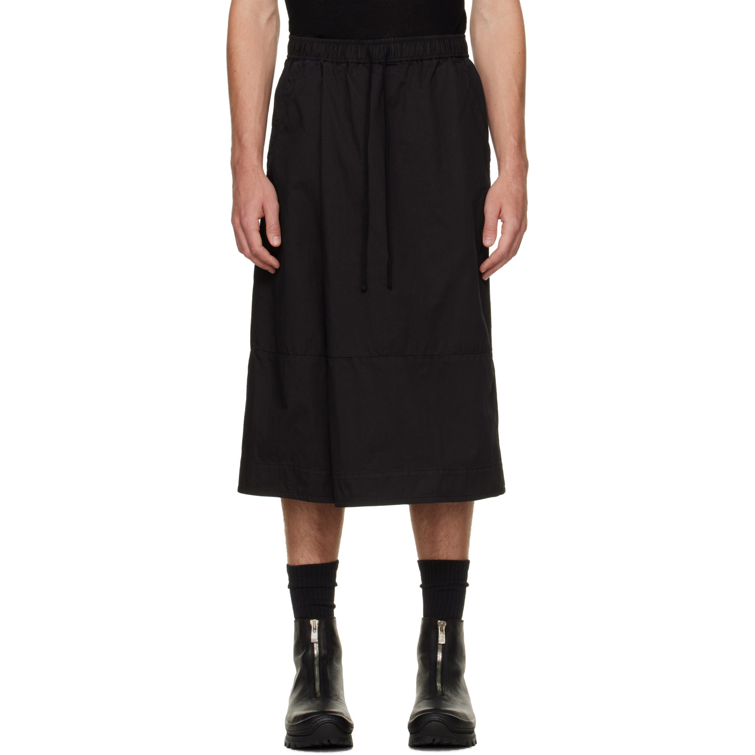 Julius Black Over Wrapping Shorts