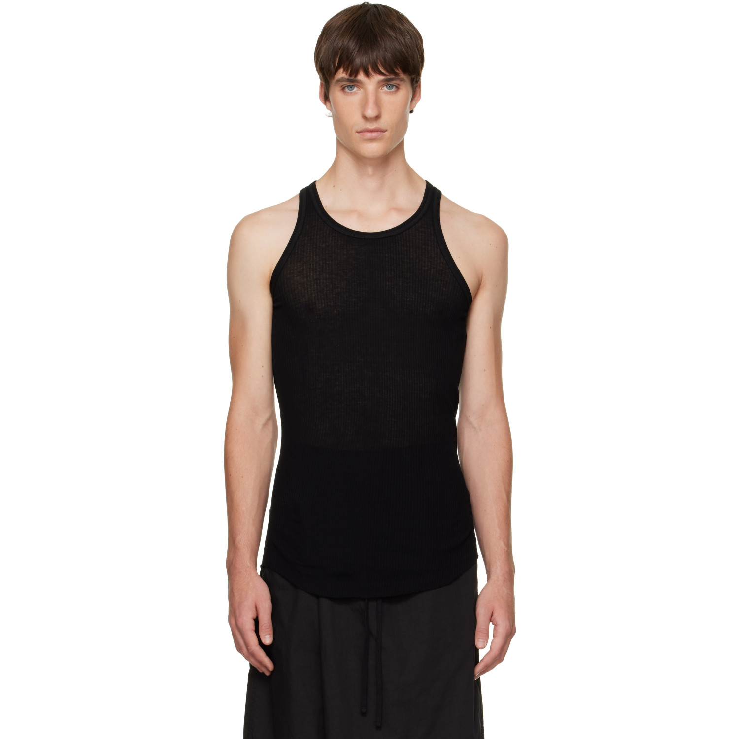 Julius Black Skinny Tank Top