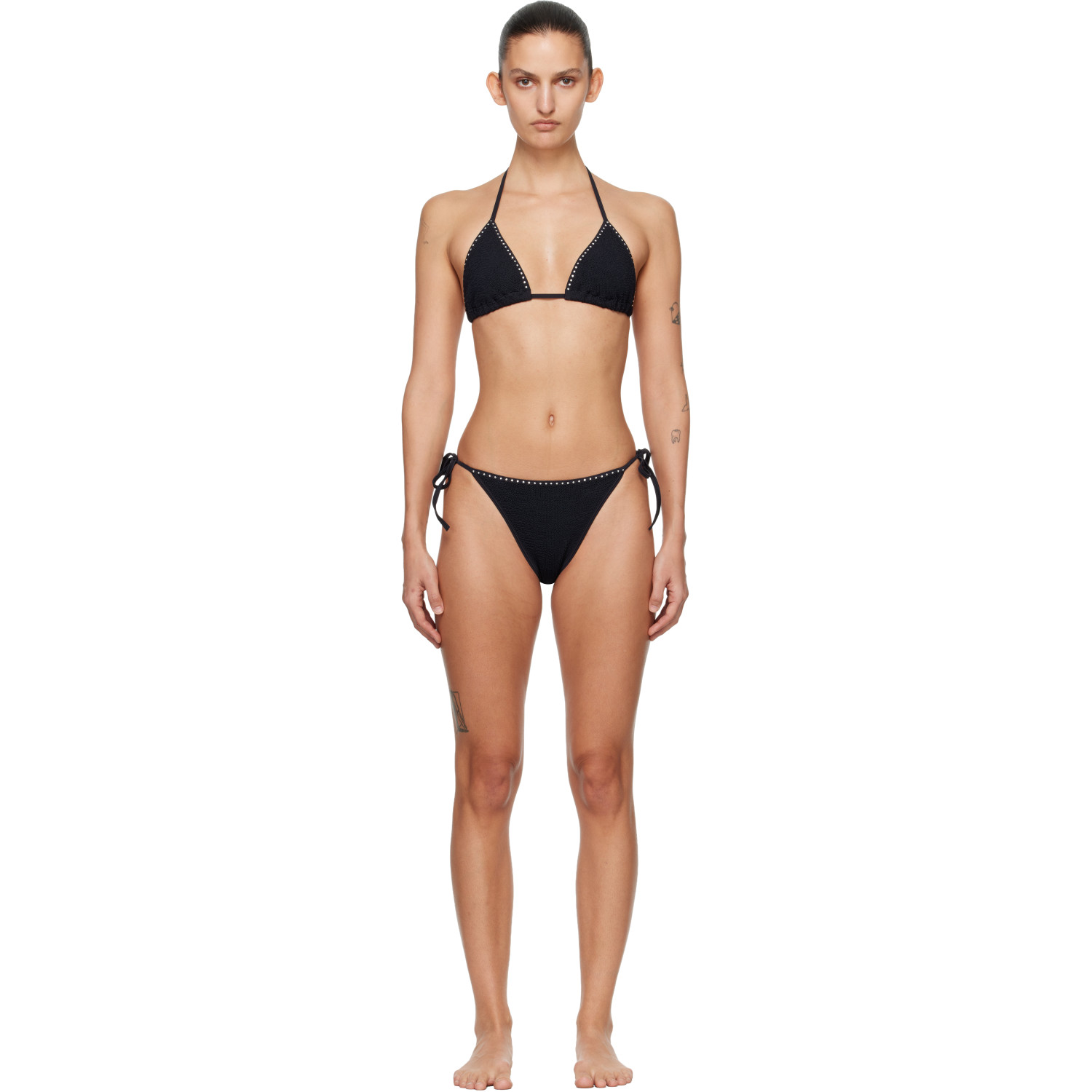 Hunza G Black Gina Swarovski Bikini