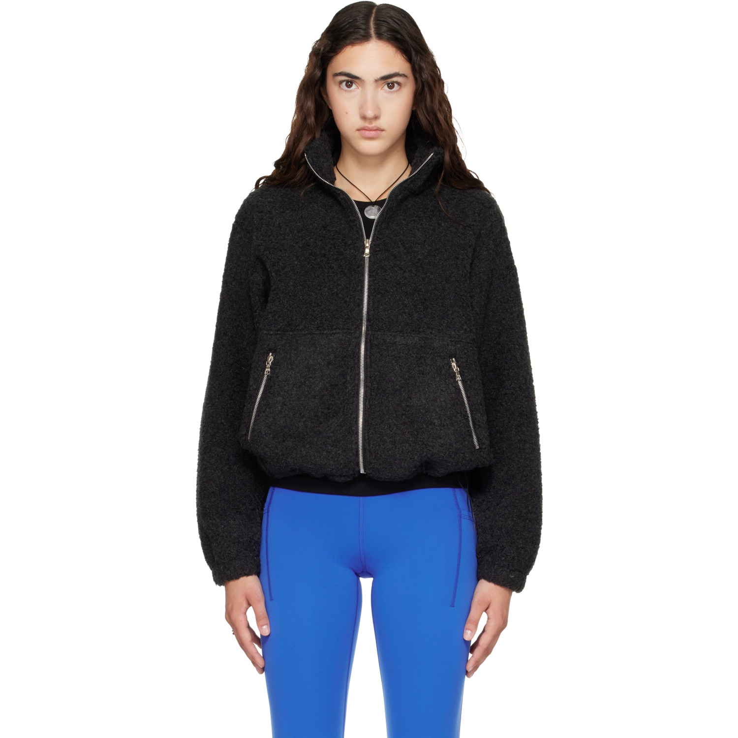Literary Sport Gray Grace Fleece Jacket