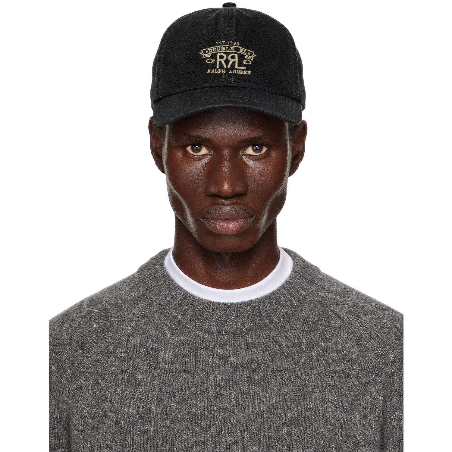 Rrl Black '' Ranch Logo Sportsman Cap