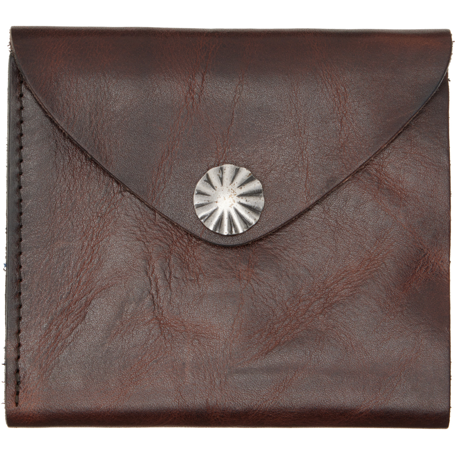 RRL Brown Leather Envelope Wallet