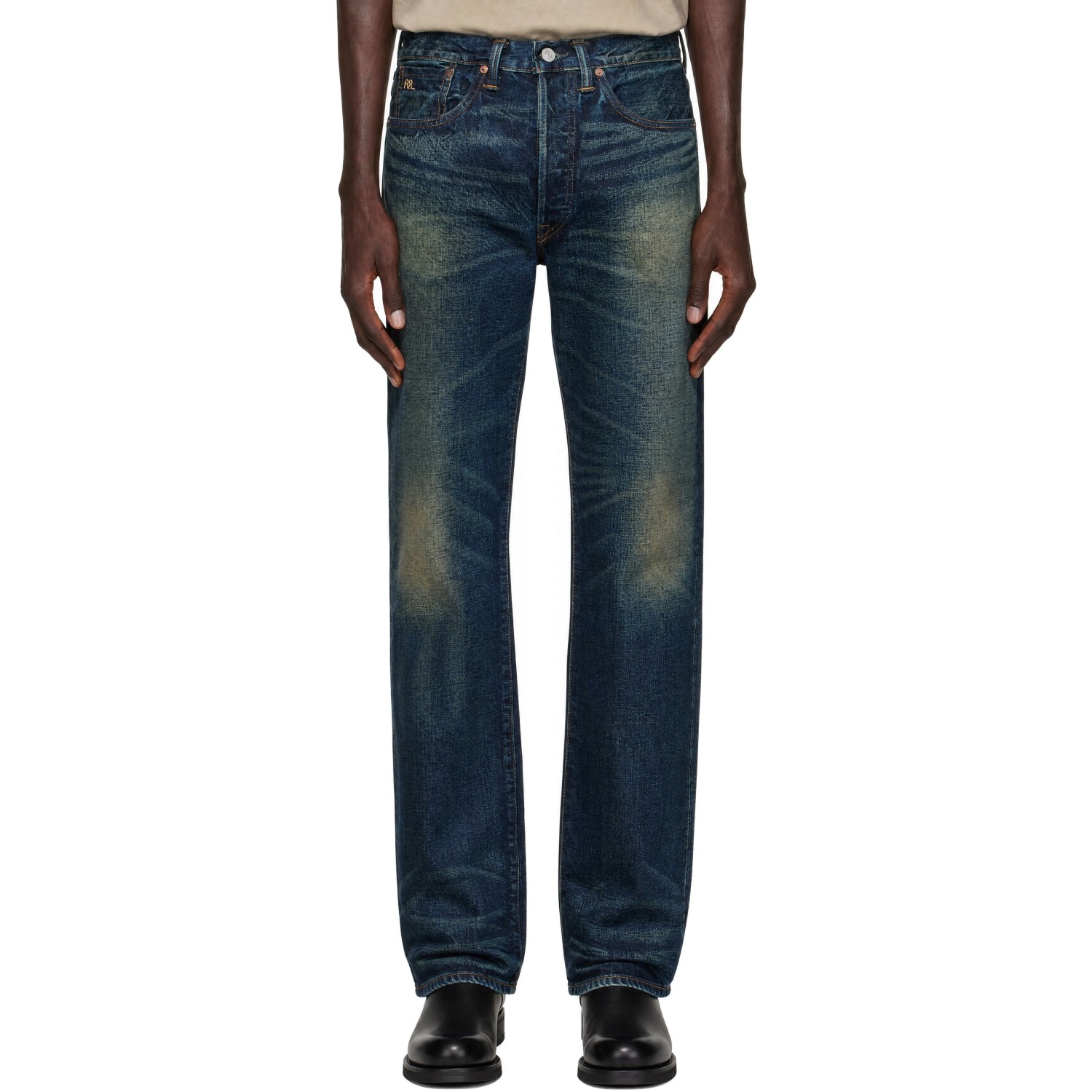 RRL Blue Vintage Five-Pocket Selvedge Denim Jeans
