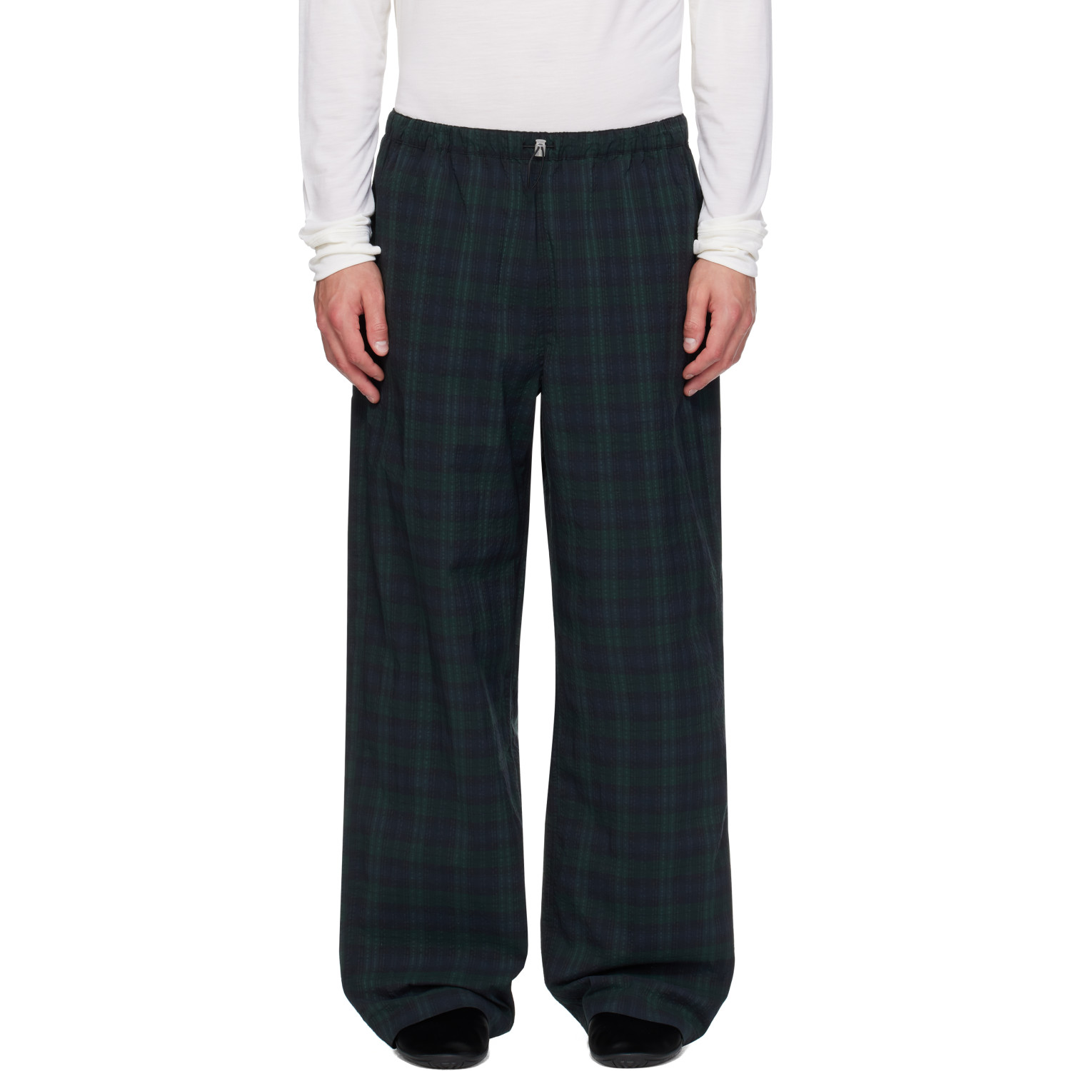Literary Sport Green & Navy Nelson Trousers