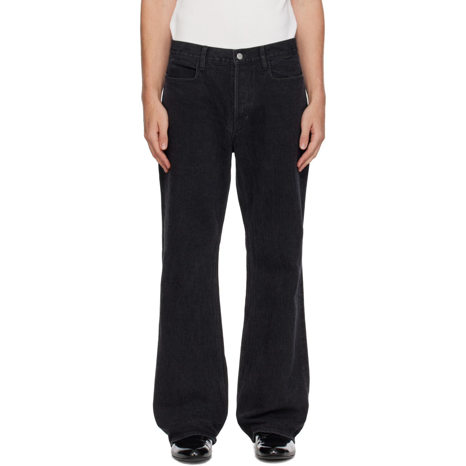 SIRE Black Bootcut Washed Denim Jeans