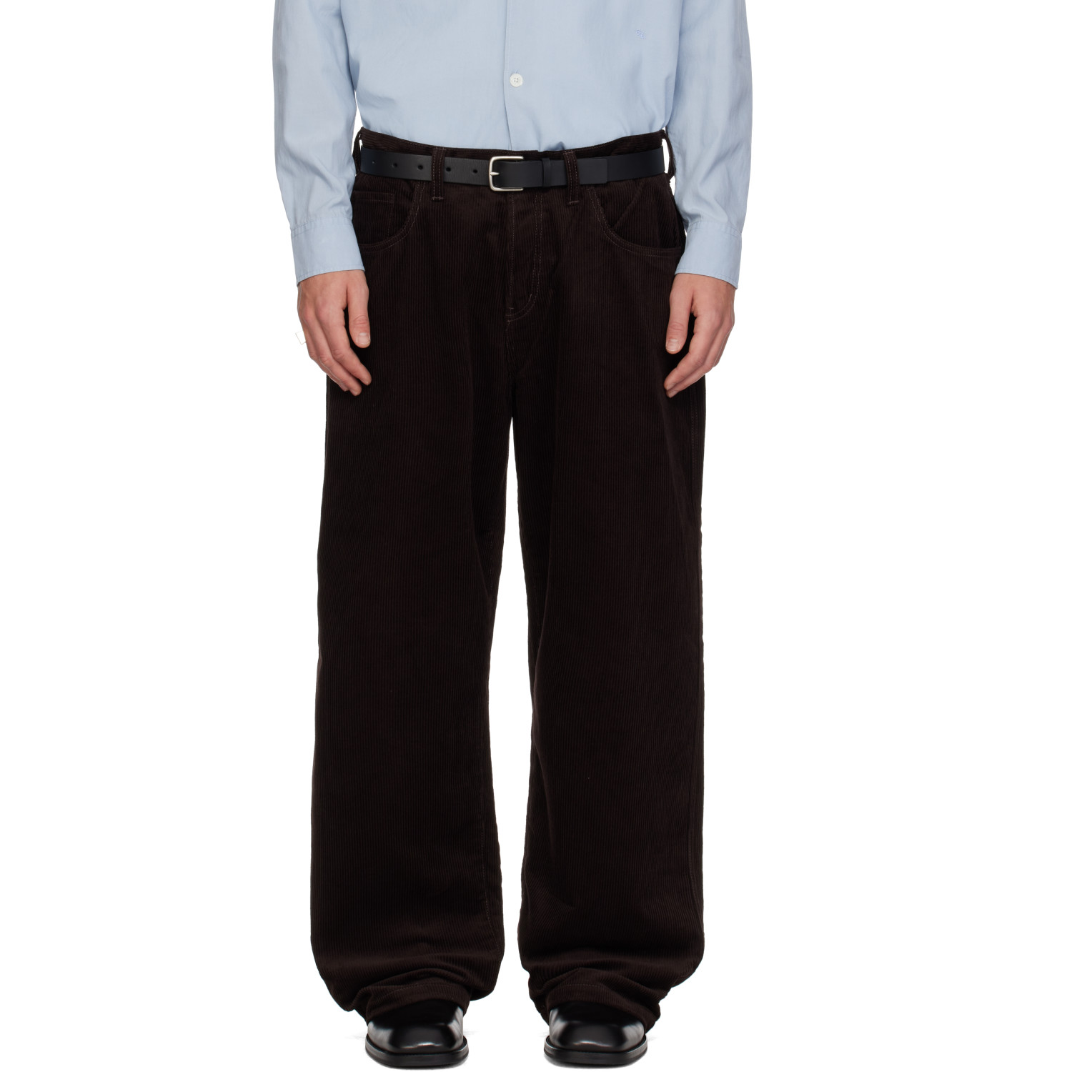 SIRE Brown Wide Leg Corduroy Trousers