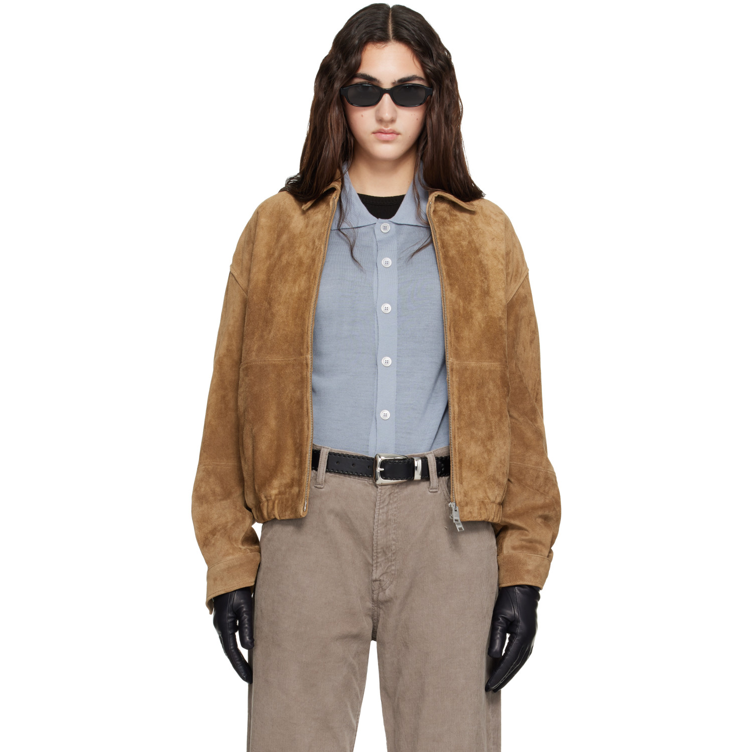 Arma Tan Maddox Gritty Suede Jacket