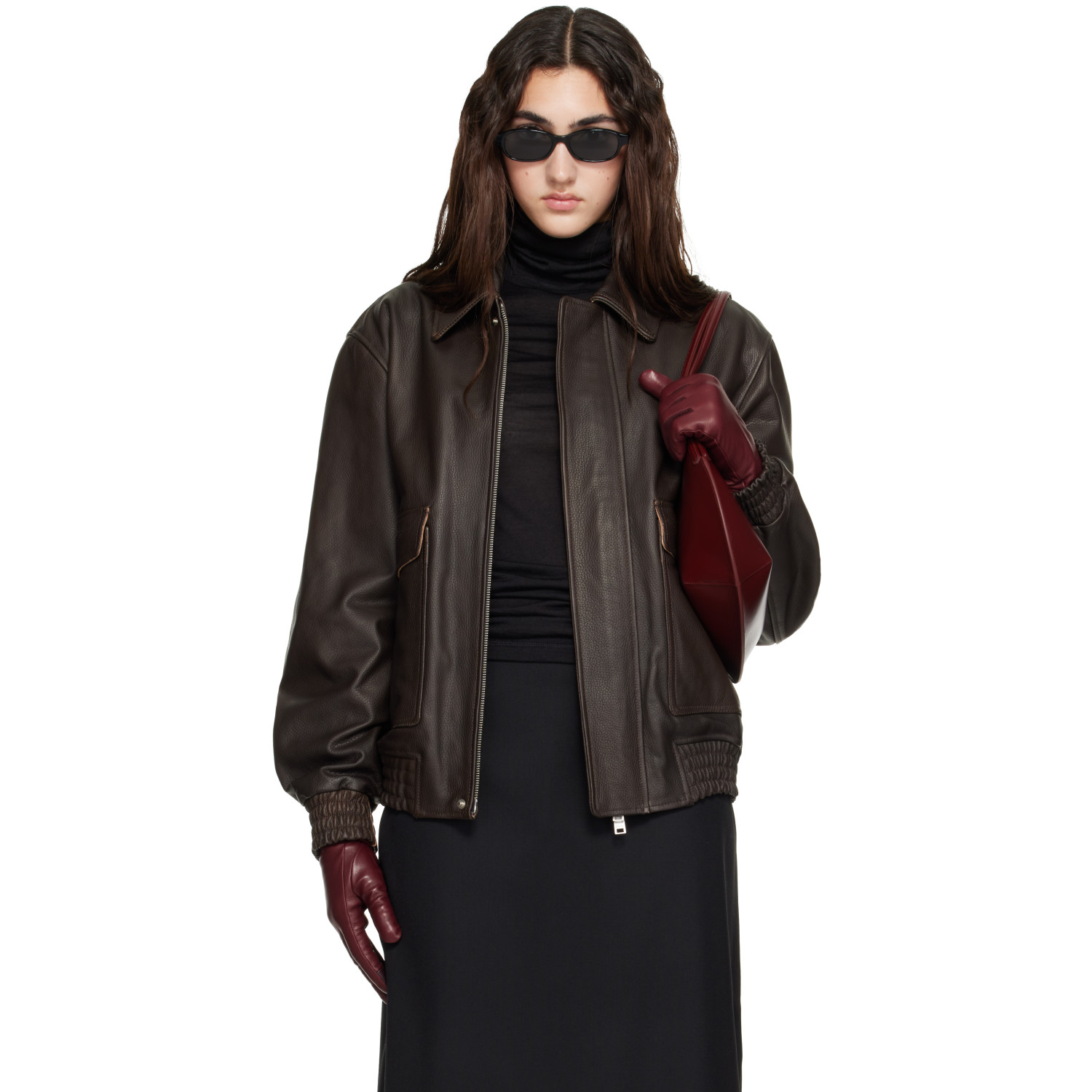 Arma Brown Bari Vintage Leather Jacket