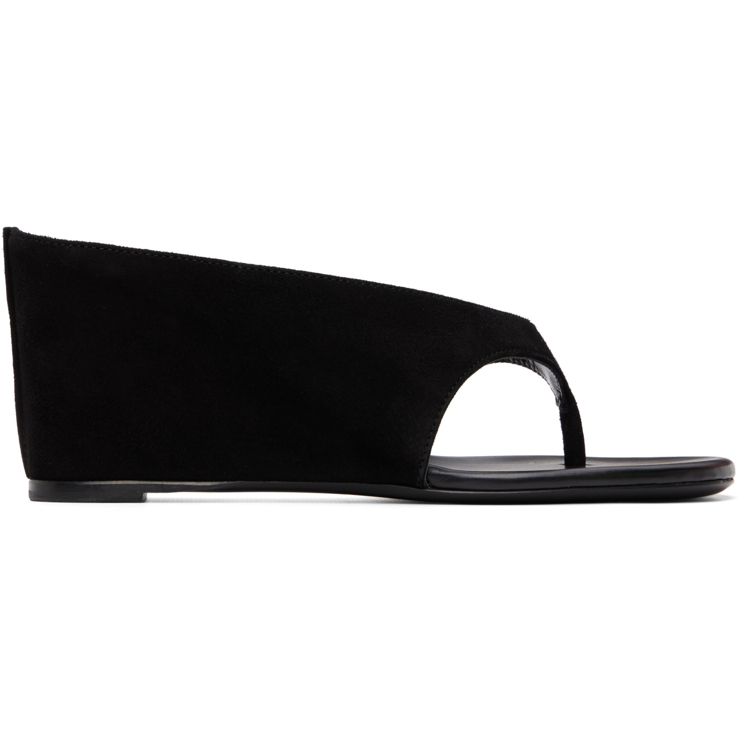 JUDE SSENSE Exclusive Black Yaga Wedge Heeled Sandals