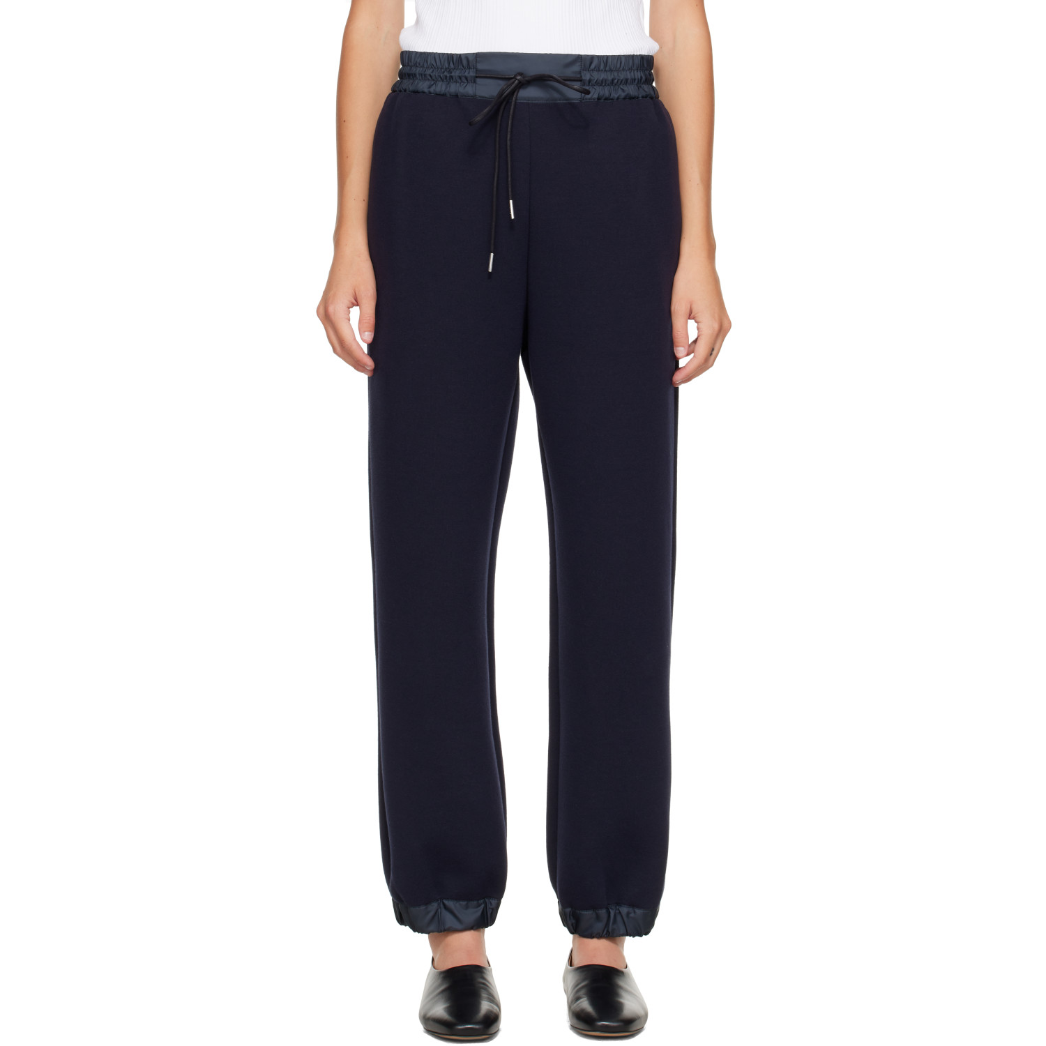 sacai Navy Sponge Sweatpants