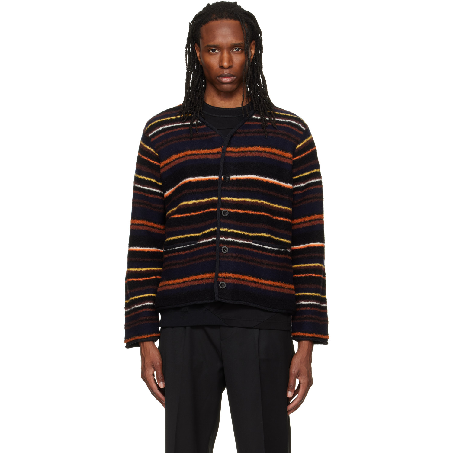 sacai Multicolor Mix Knit Cardigan
