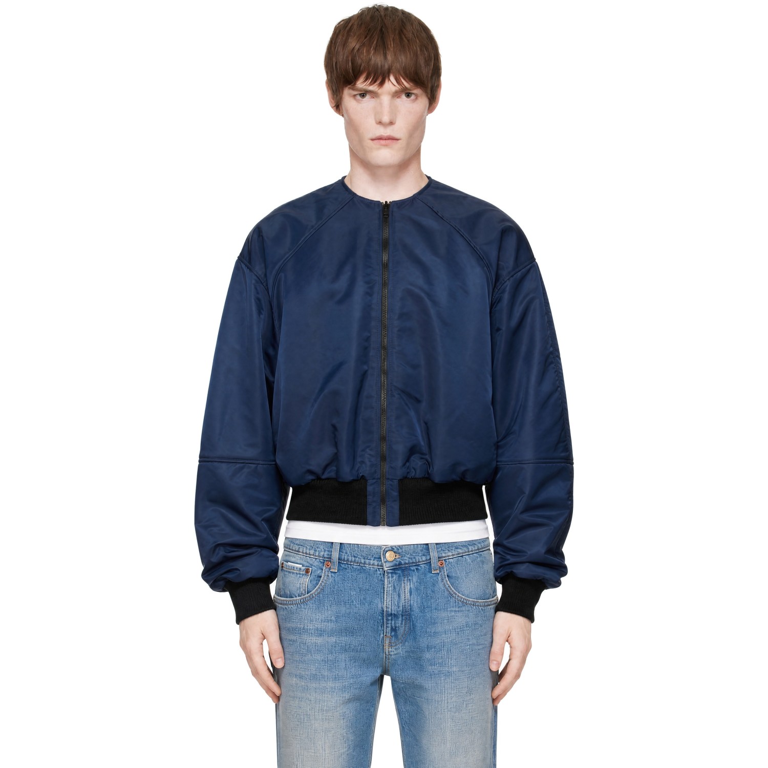 HYACYN Navy Laminim Jacket