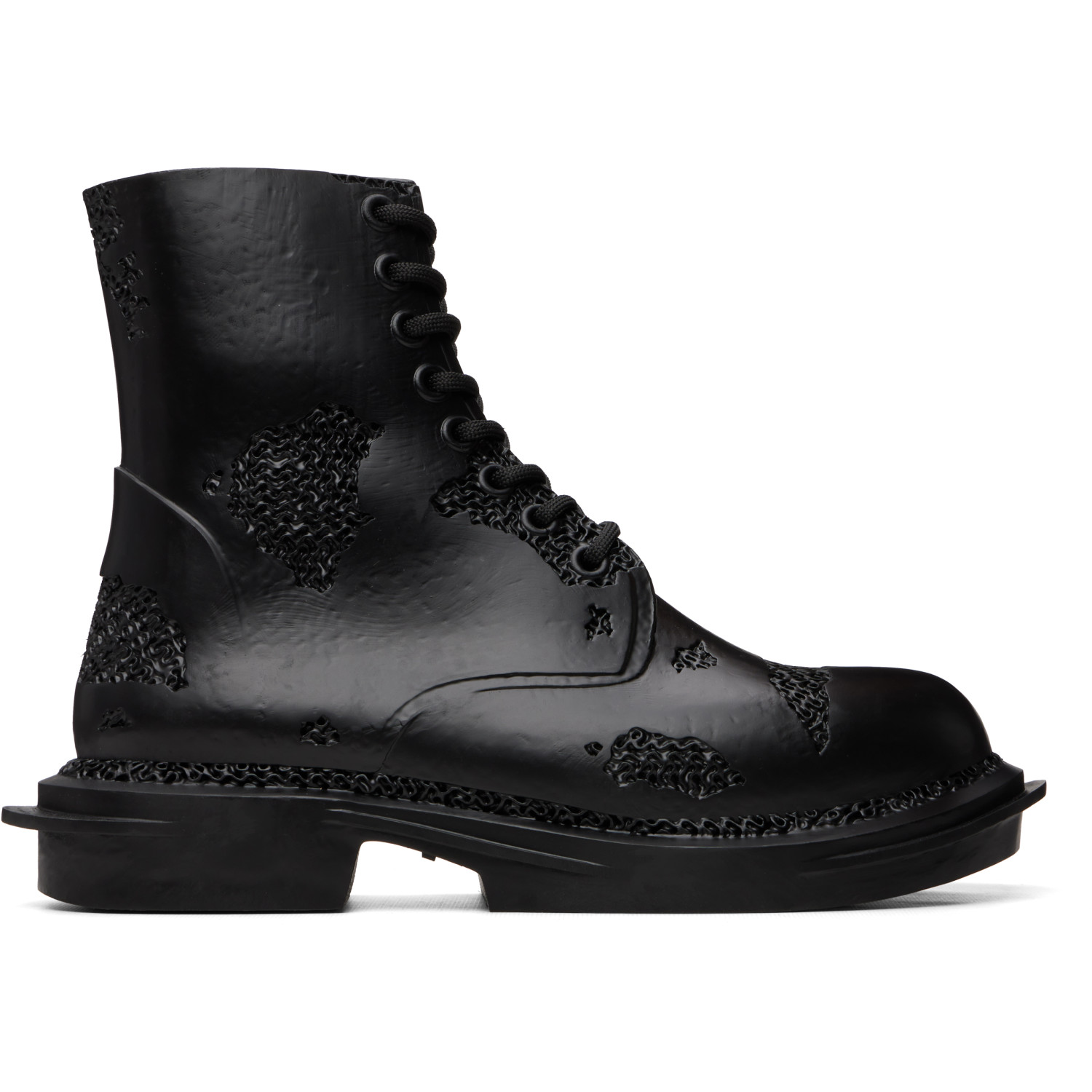 HYACYN Black Ral Legacy Edition Erottod 3D Print Mid Boots