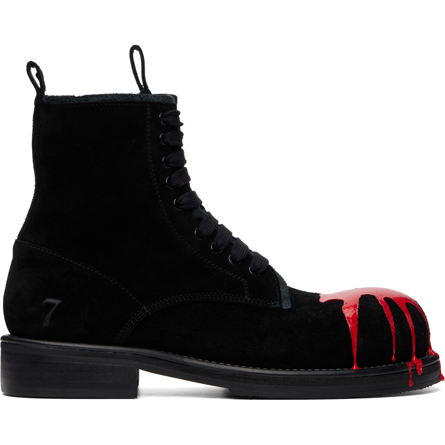 Kids Love Gaite Black & Red Oswald Boots