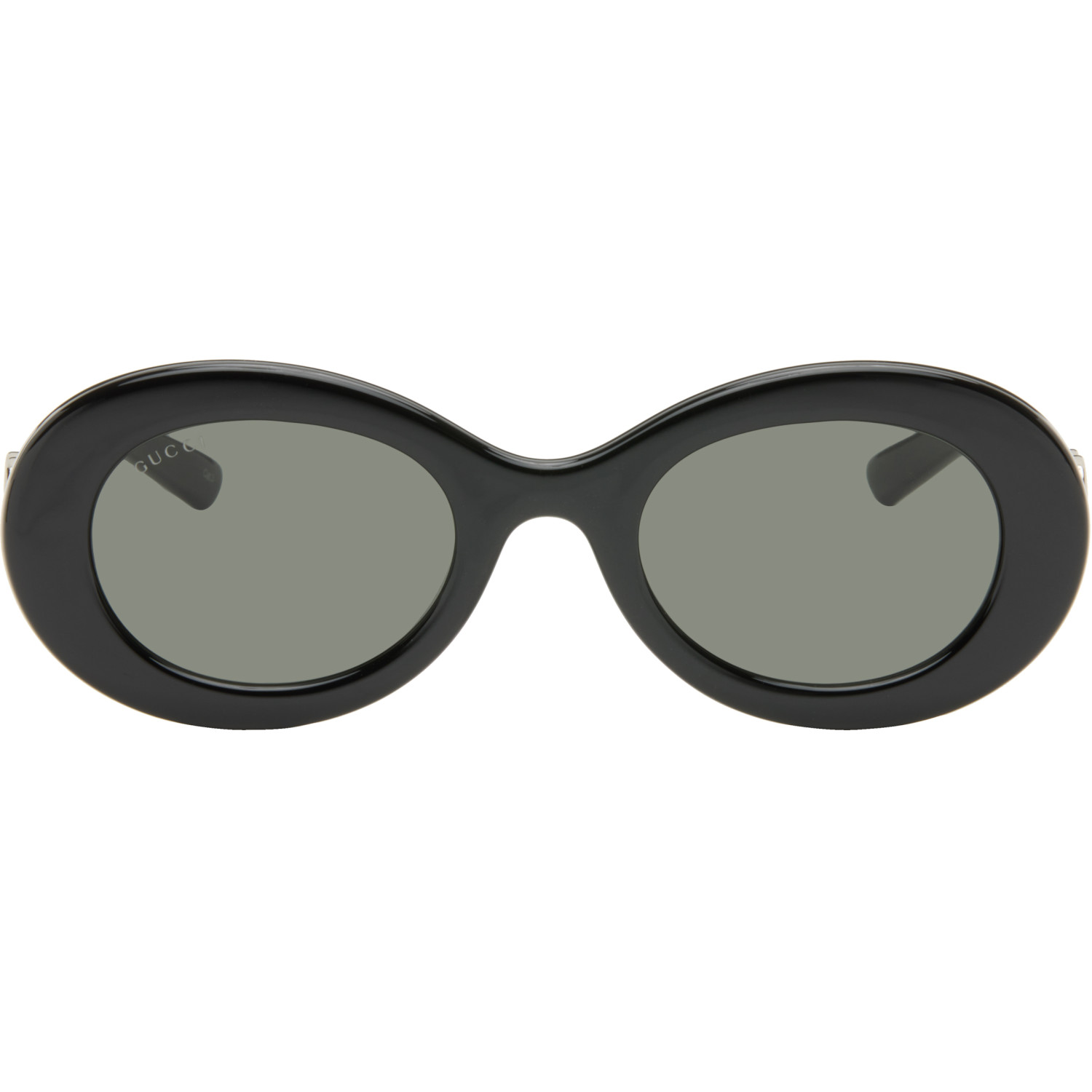 Gucci Black Oval Frame Sunglasses