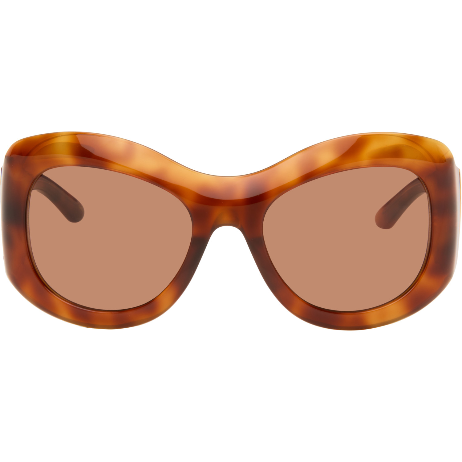 Gucci Orange Round Frame Sunglasses