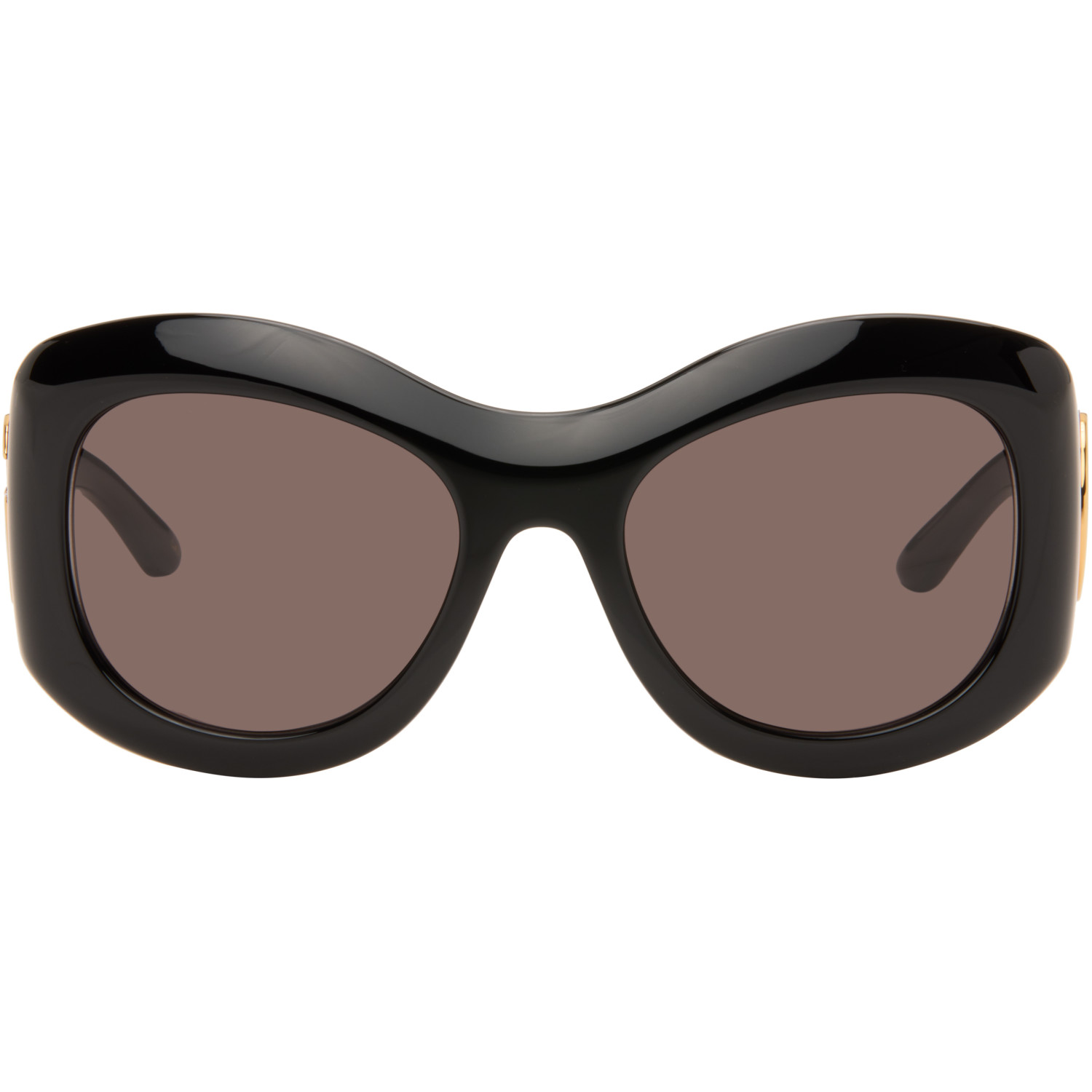 Gucci Black Round Frame Sunglasses
