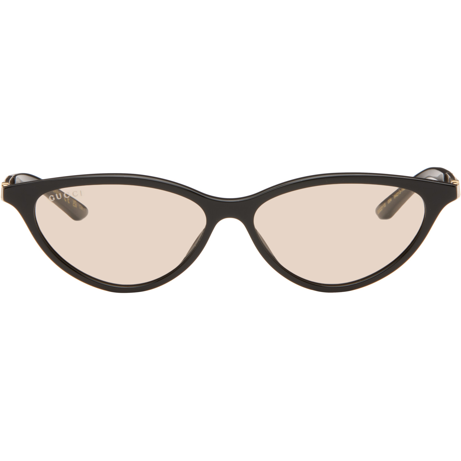 Gucci Black & Gold Cat-Eye Frame Sunglasses