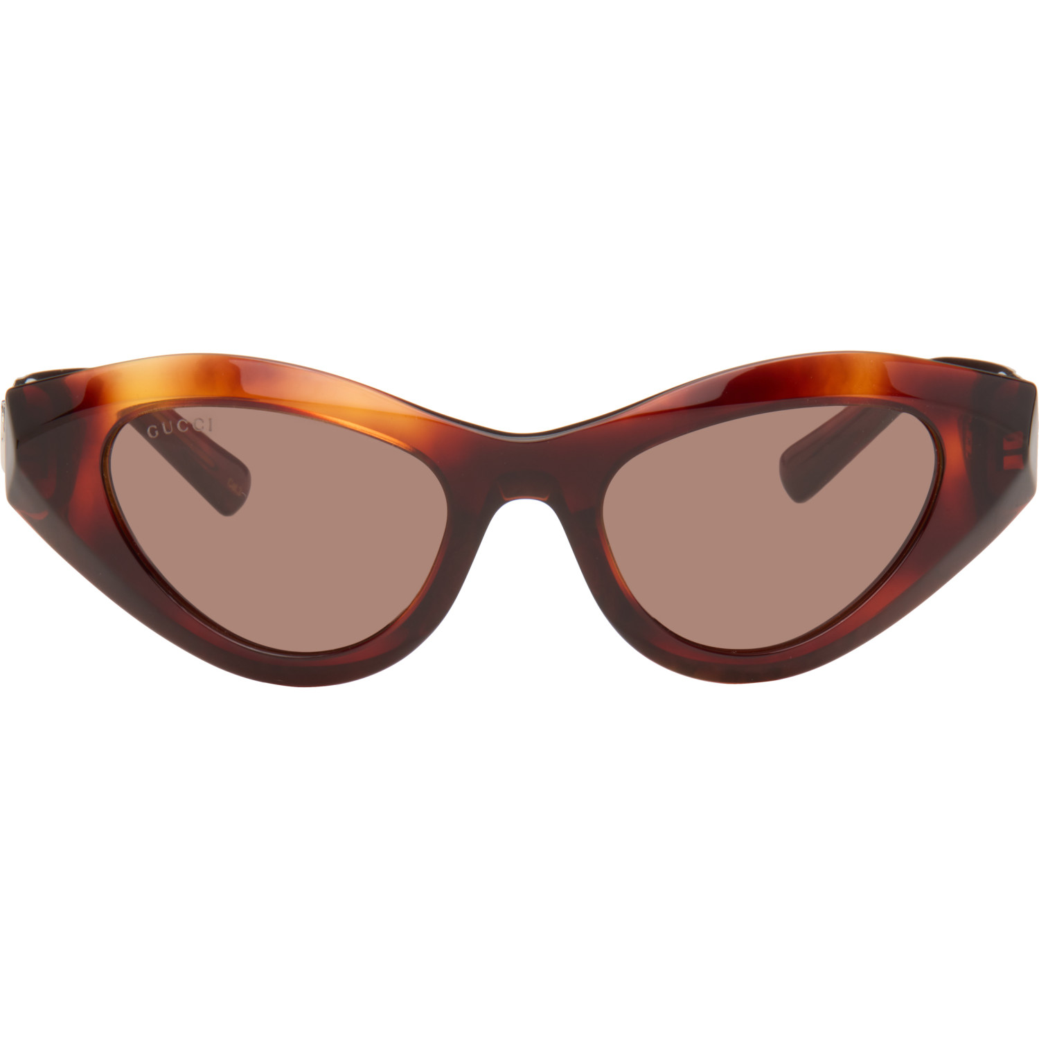 Gucci Brown Directional Sunglasses