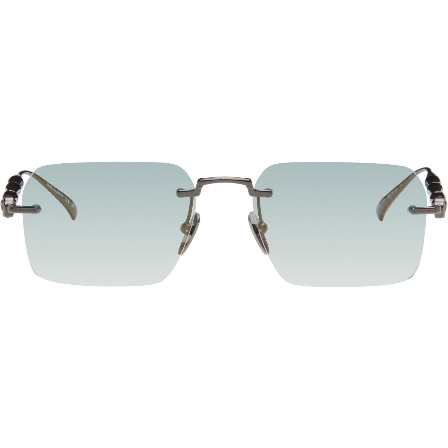 Gucci Black Frameless Rectangular Sunglasses