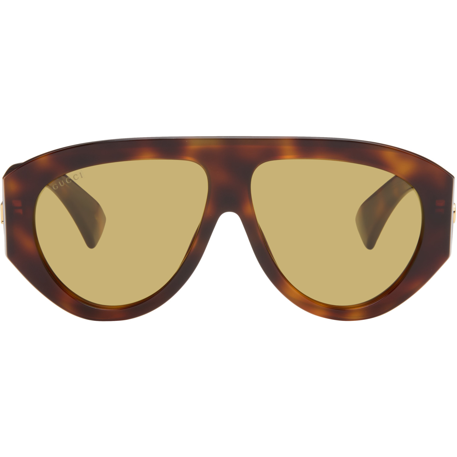Gucci Brown Mask Frame Sunglasses