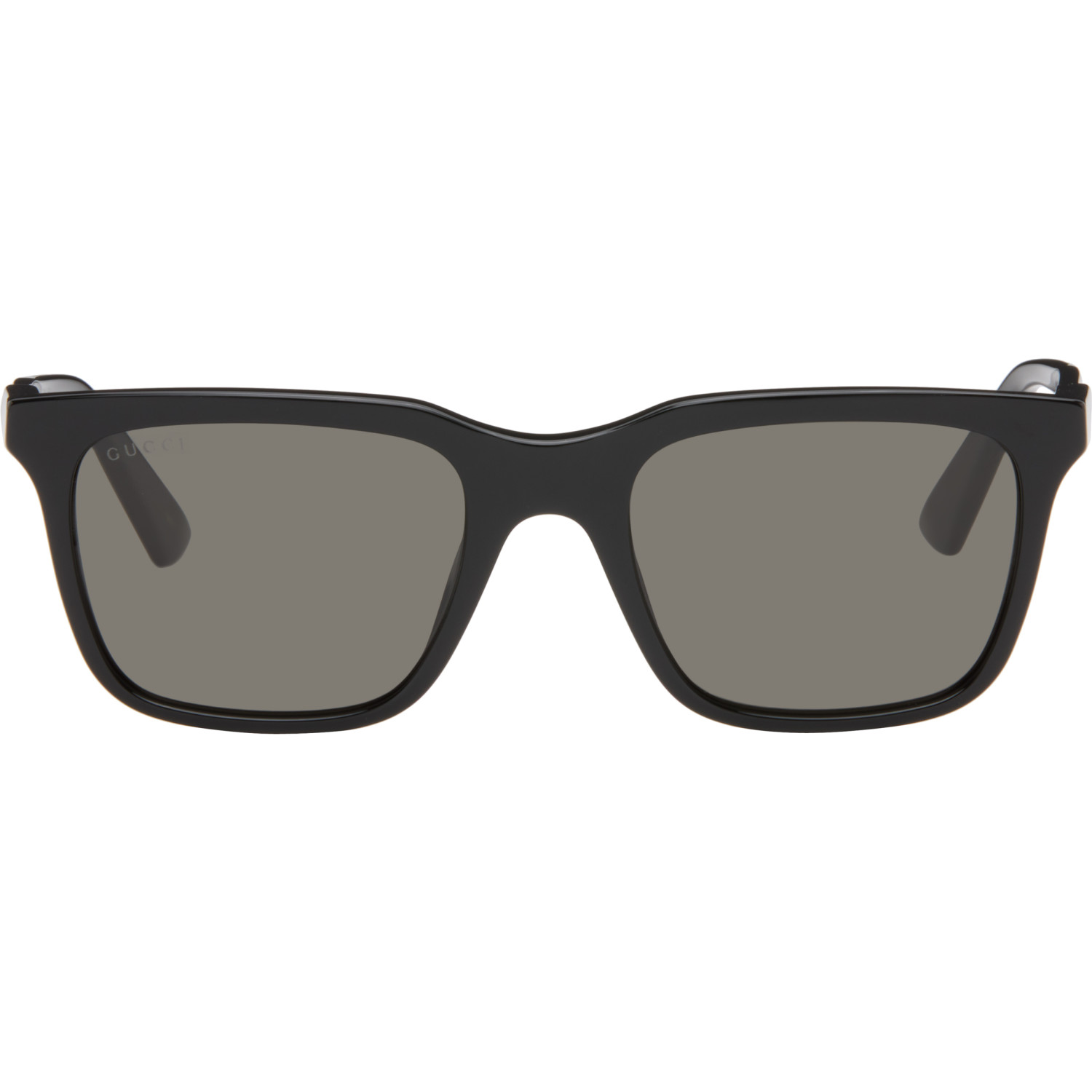 Gucci Black Rectangular Sunglasses