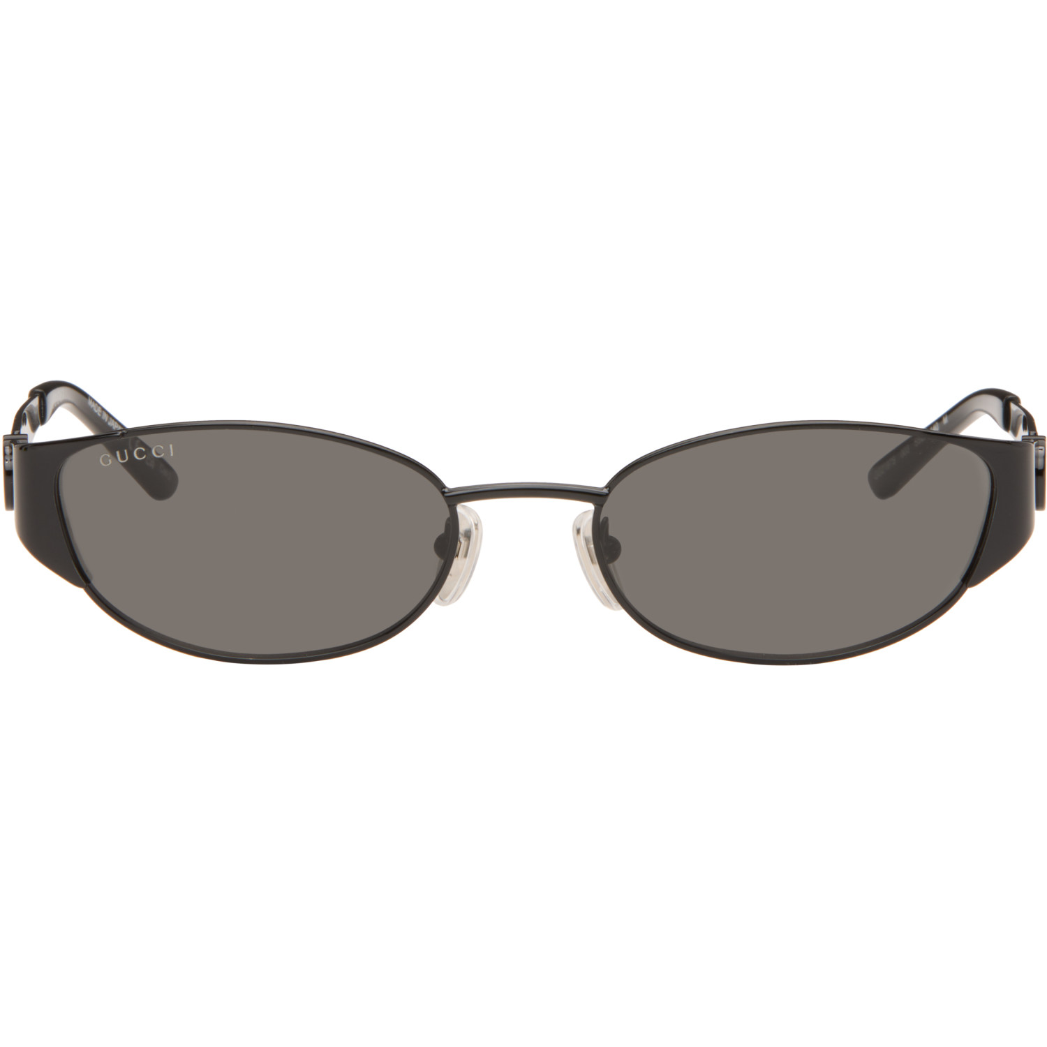 Gucci Black Oval-Frame Sunglasses