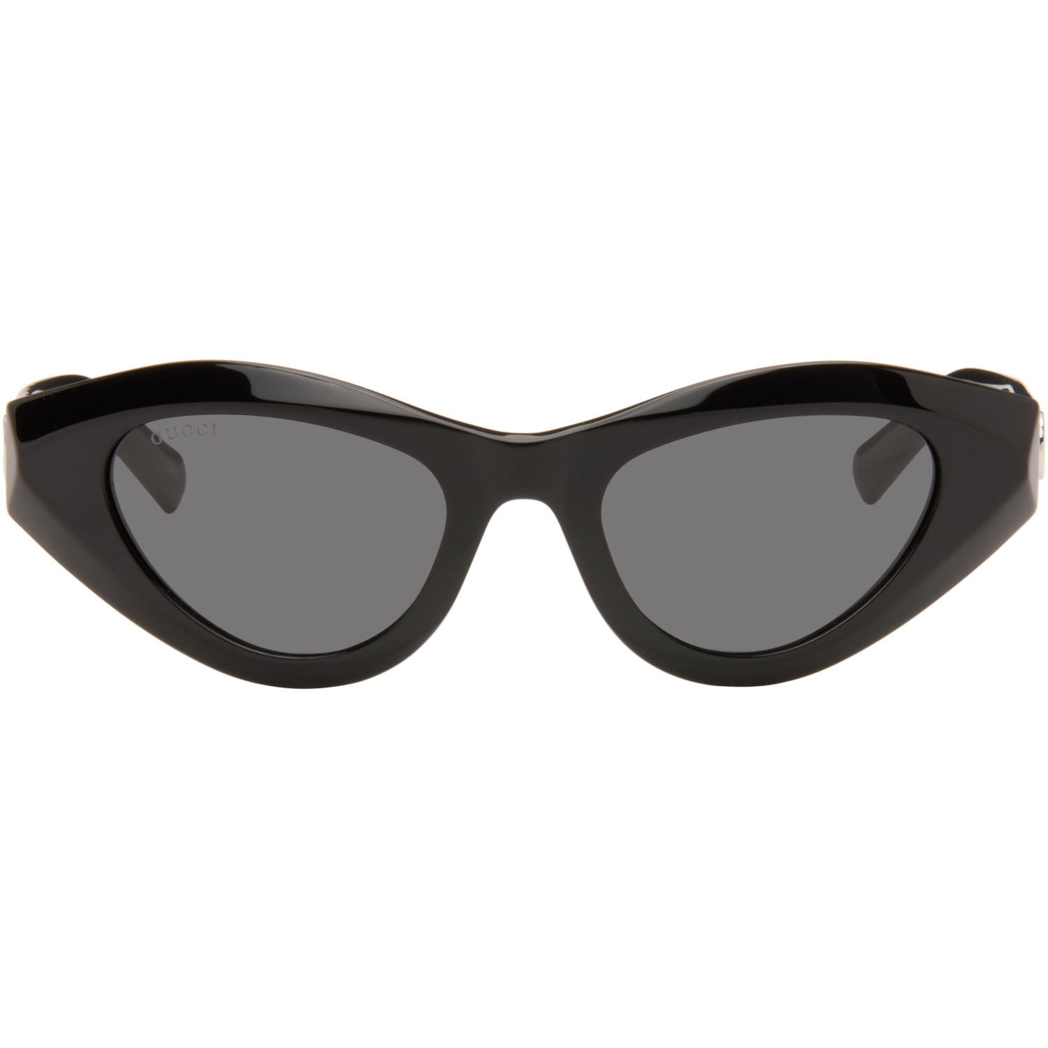 Gucci Black Geometric-Frame Sunglasses
