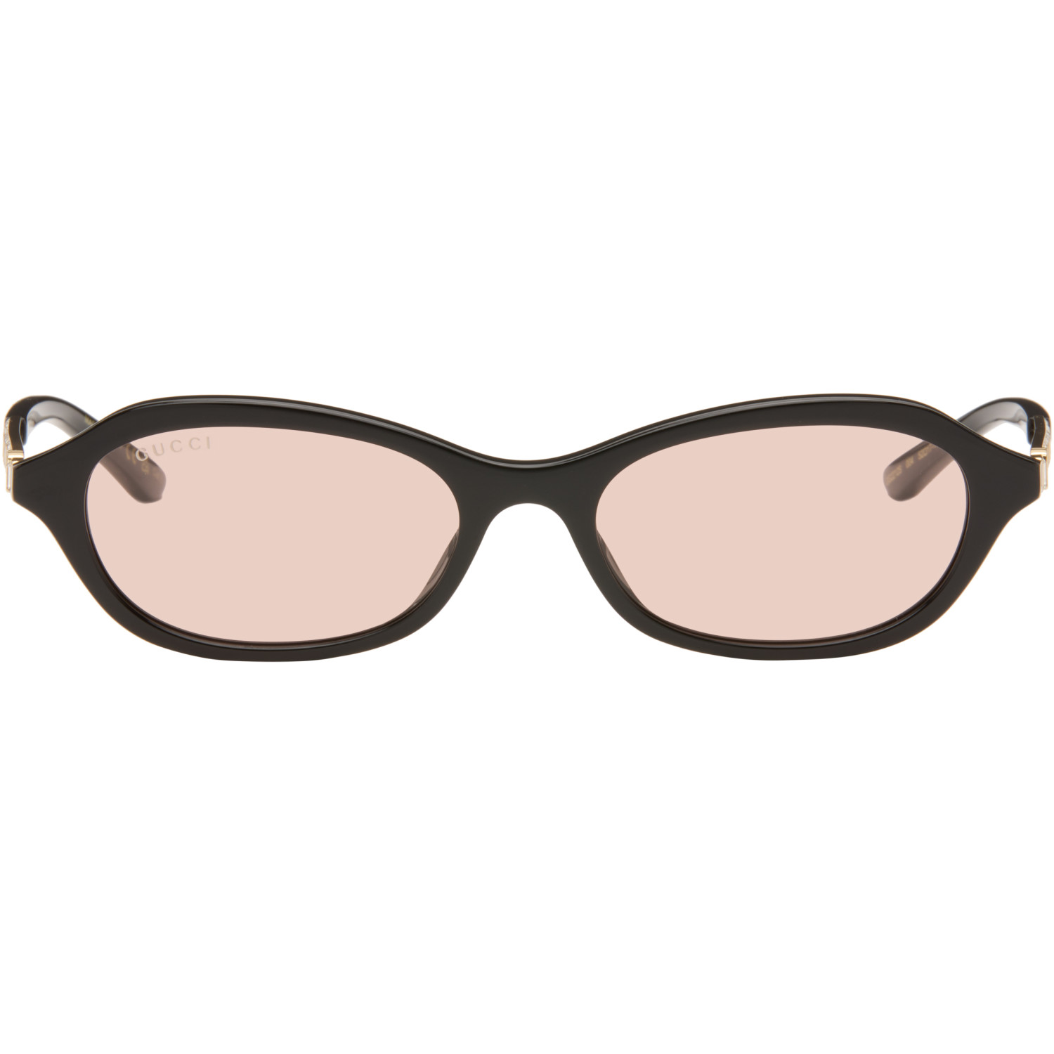 Gucci Black Oval-Frame Sunglasses