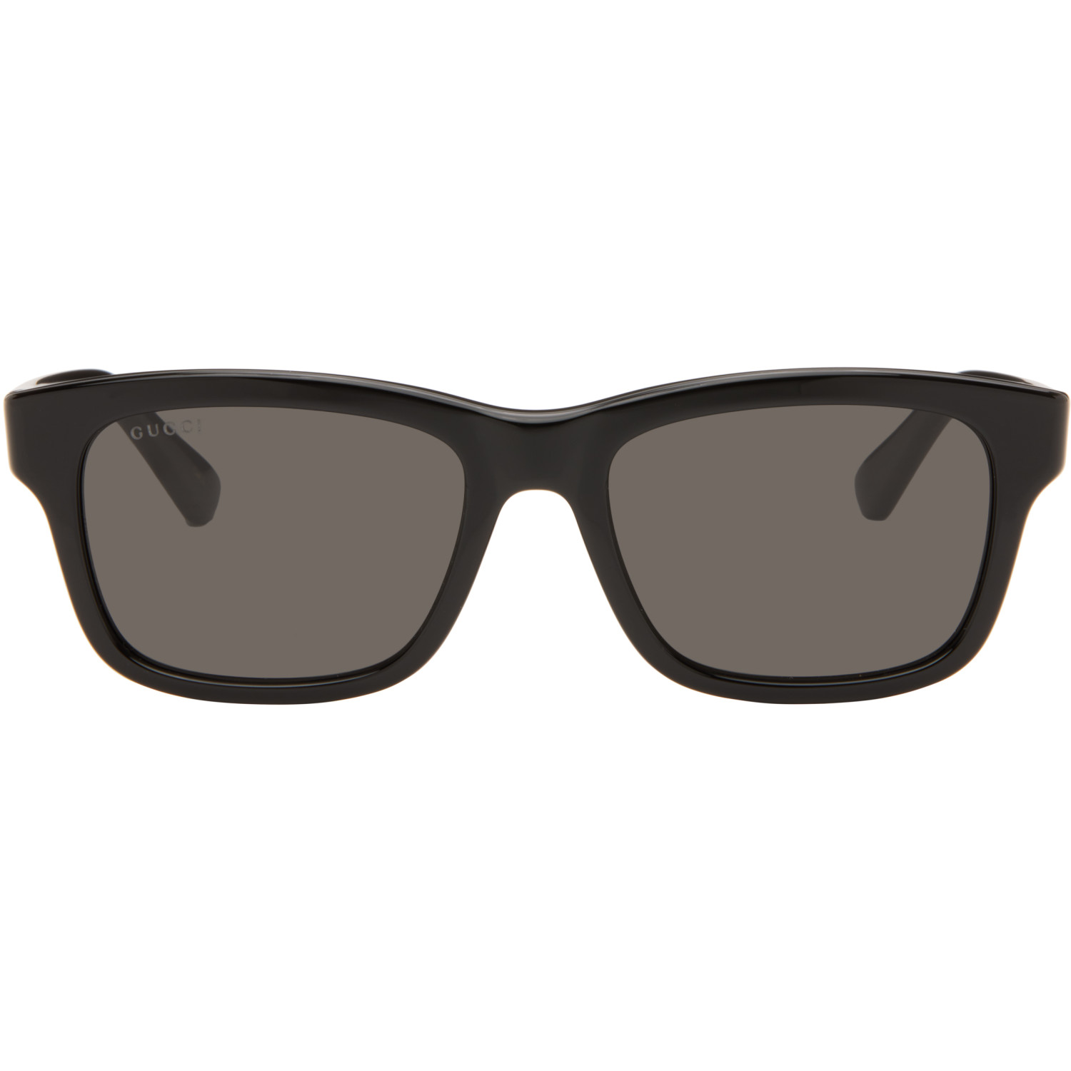 Gucci Black Rectangular-Frame Sunglasses