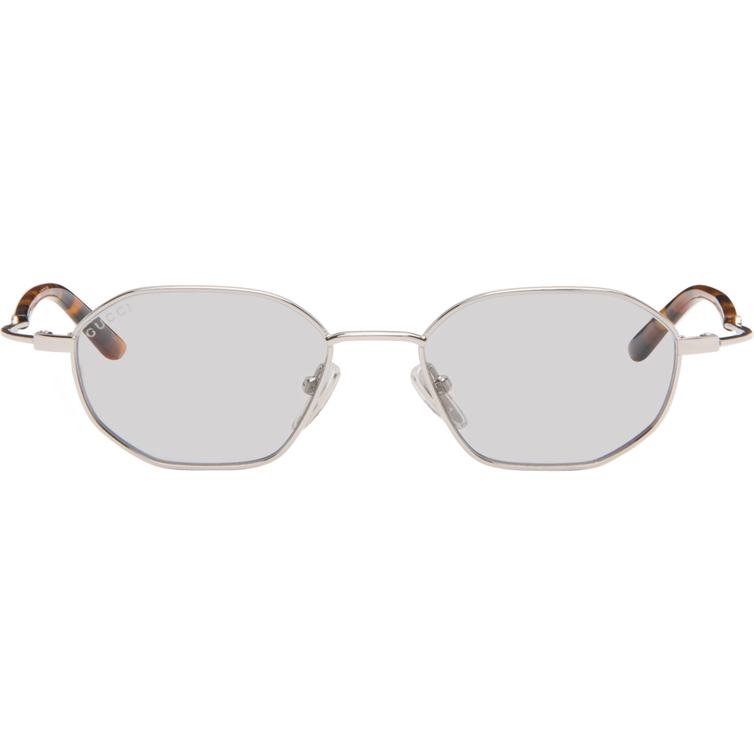 Gucci Silver Emblem Directional Sunglasses