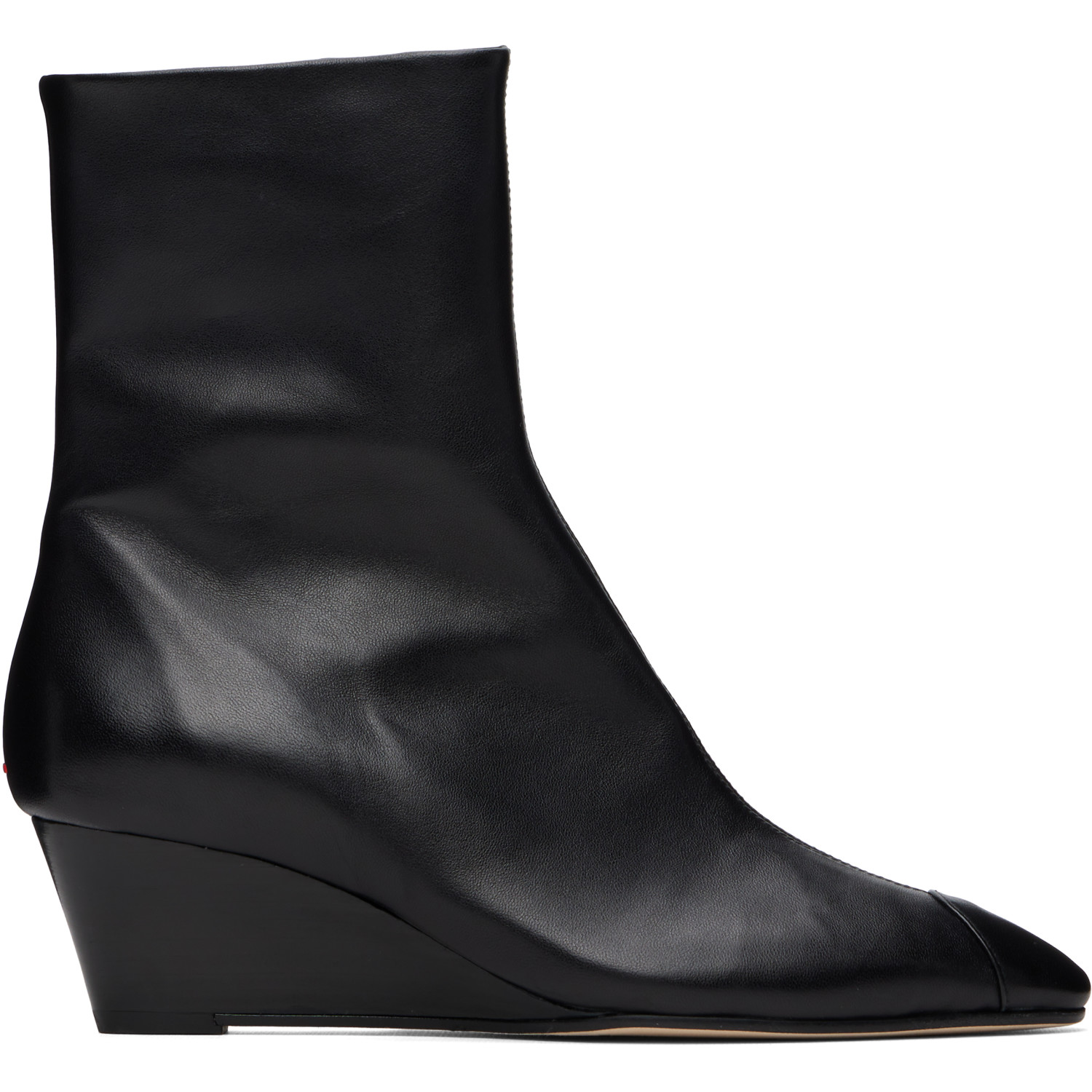 Aeyde Black Mia Cap Nappa Leather Boots