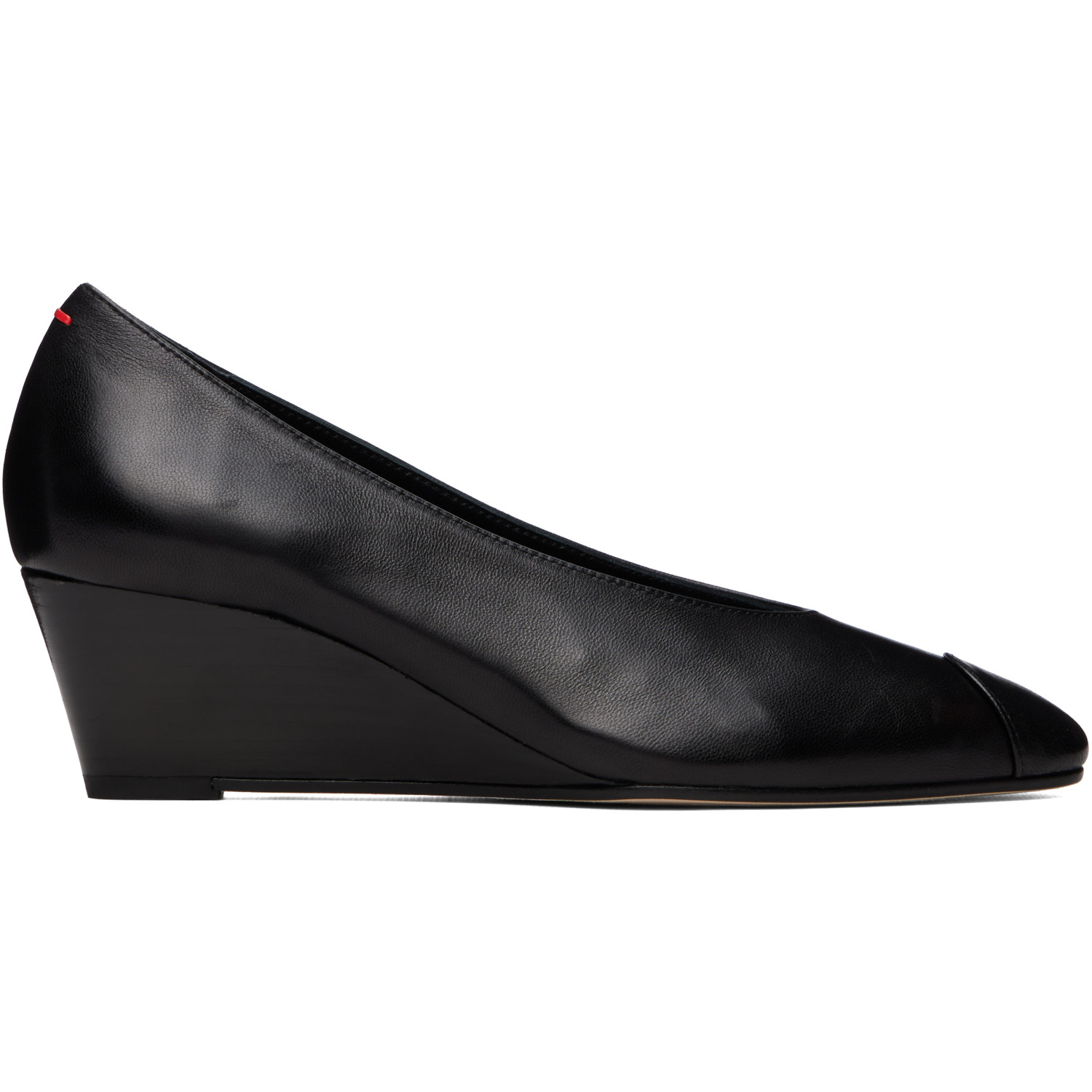 Aeyde Black Calea Cap Heels