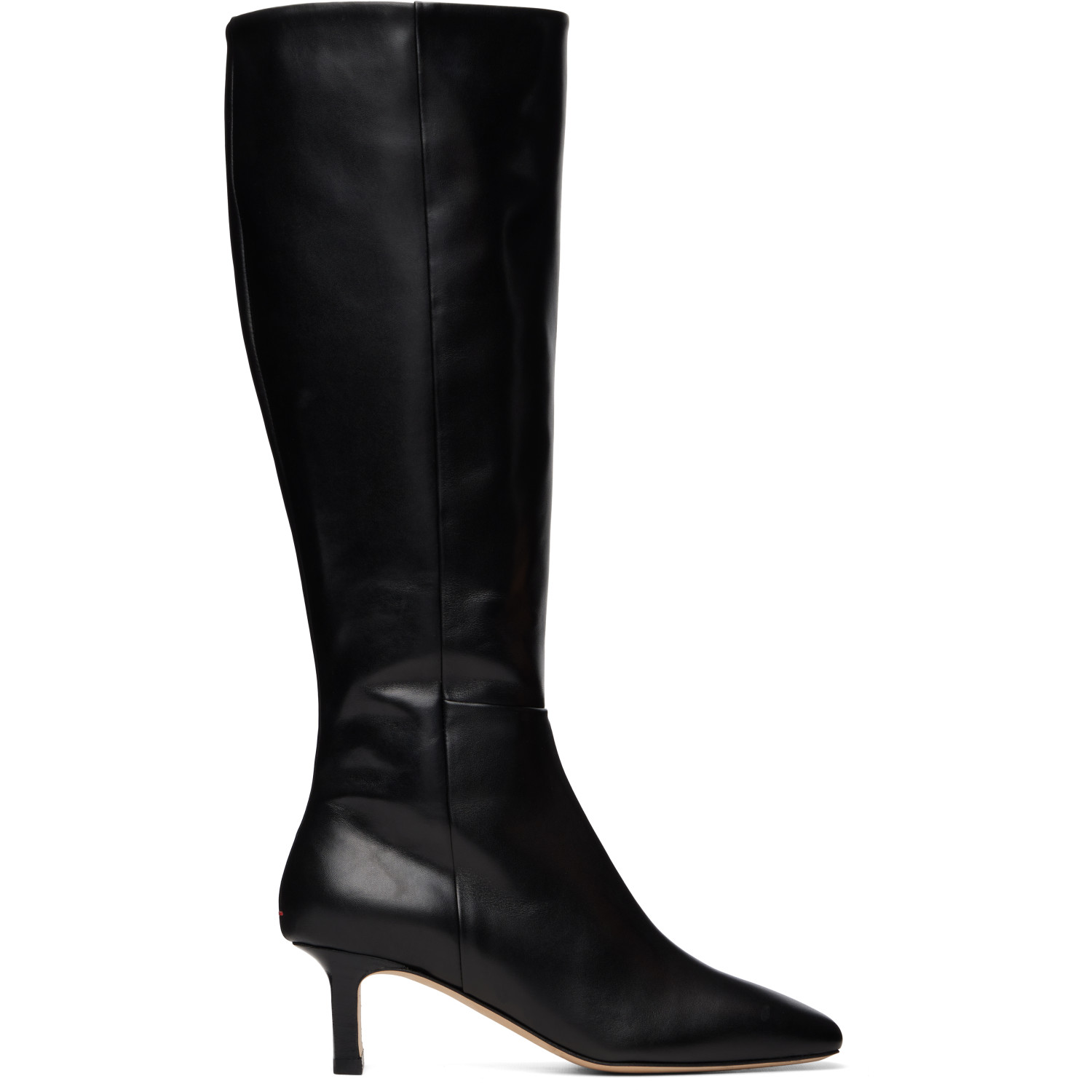 Aeyde Black Bita Calf Leather Tall Boots