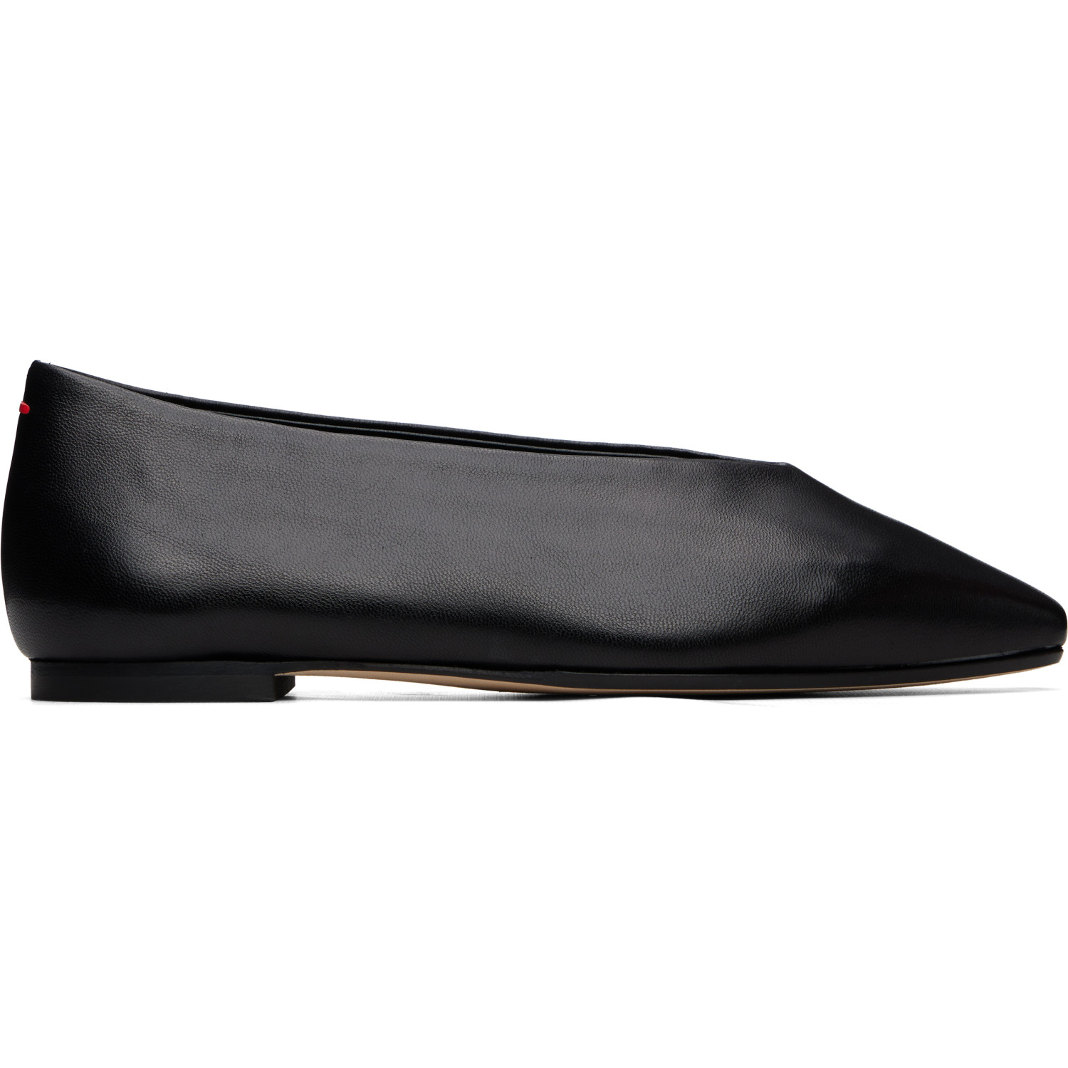 Aeyde Black Betty Square-Toe Ballerina Flats