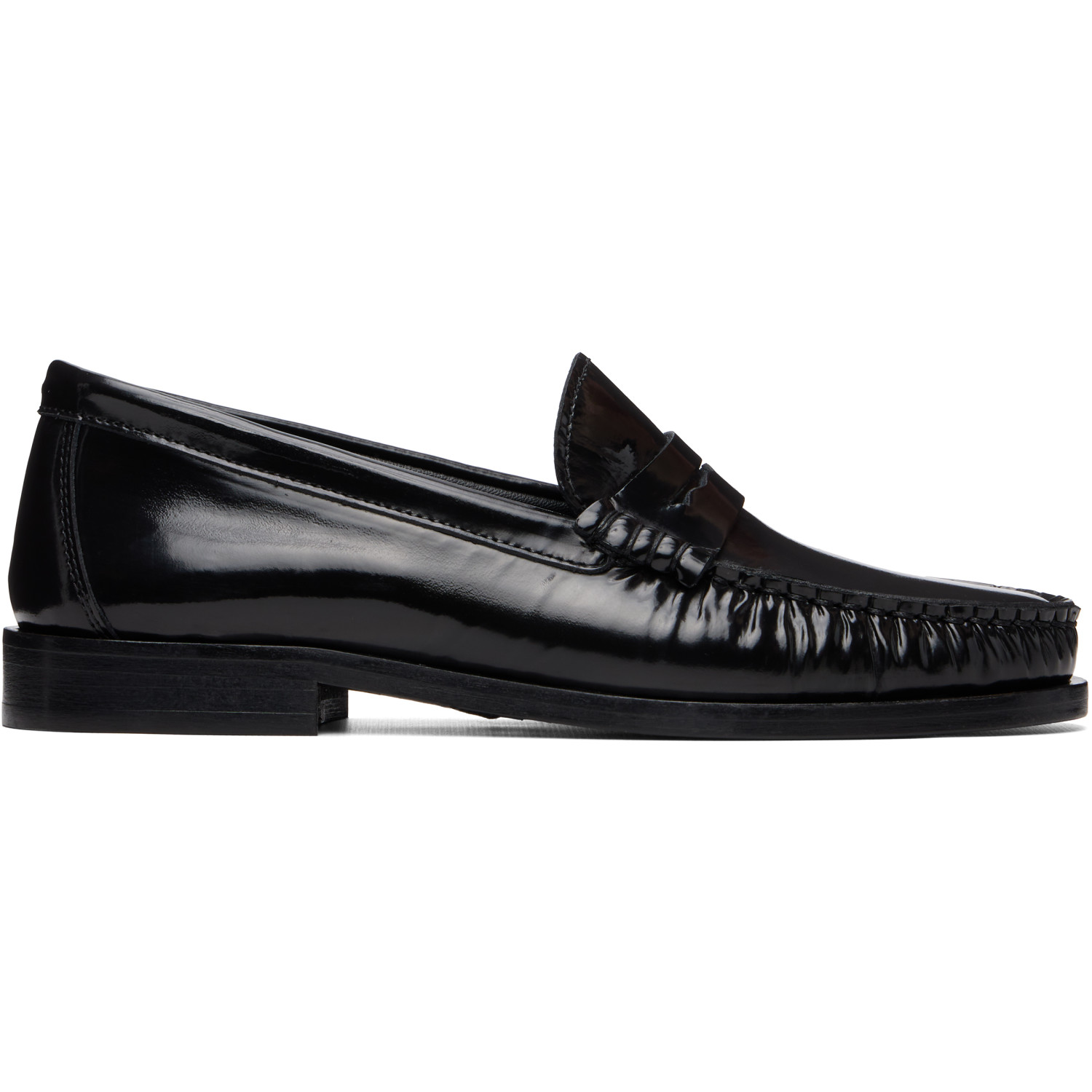 Aeyde Black Terry Polido Loafers