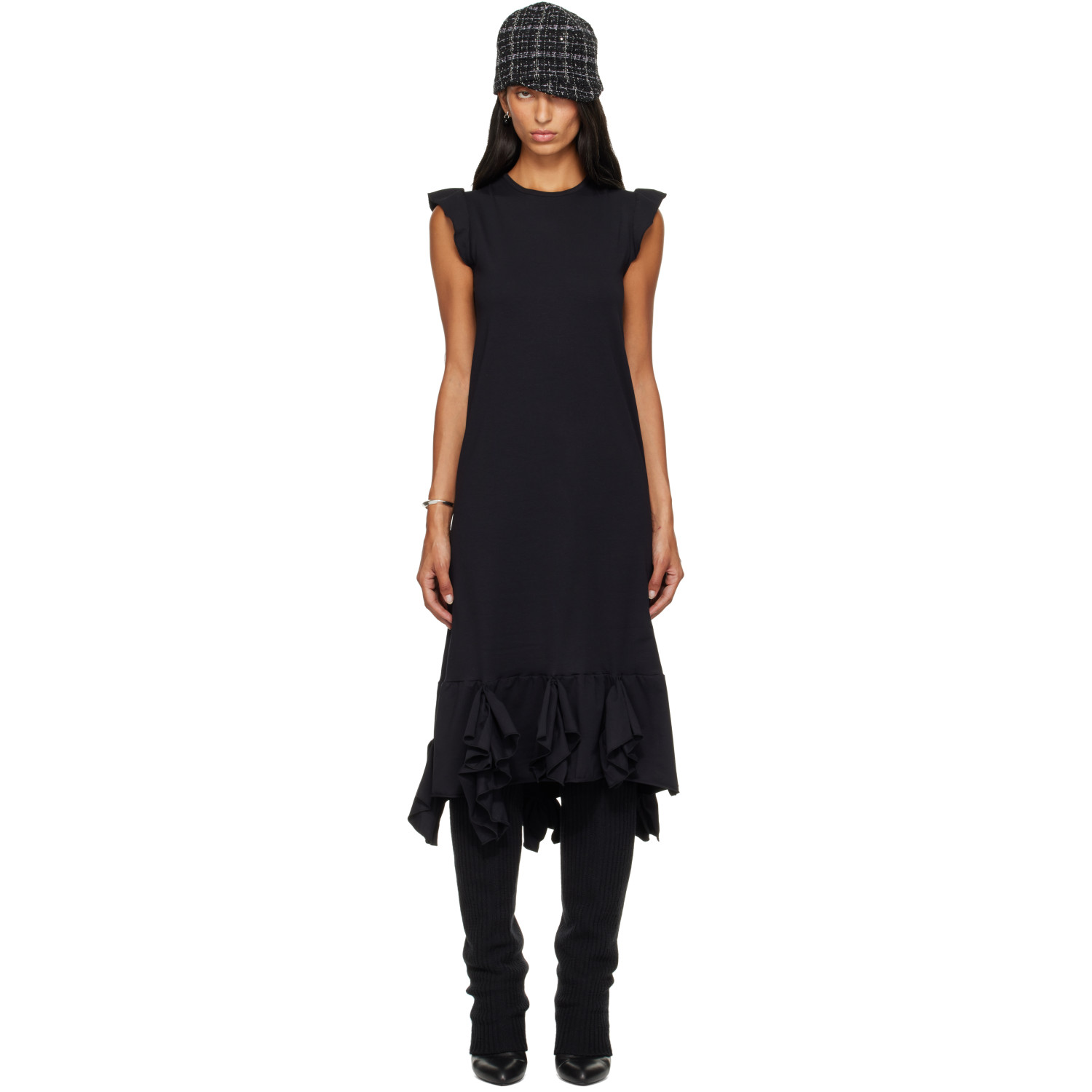SECONDA Black Jazz Midi Dress
