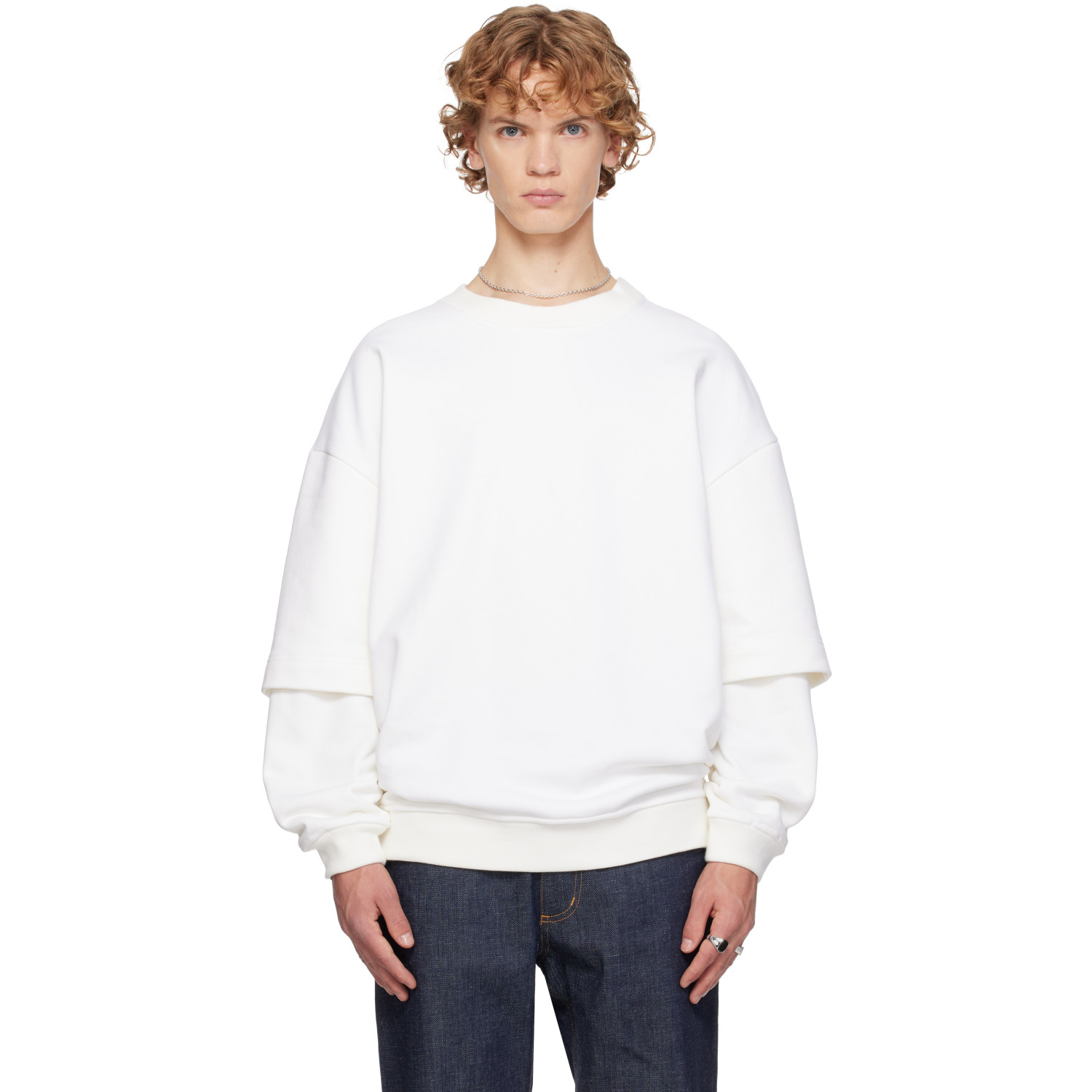 SECONDA White SSENSE Exclusive Luna Sweatshirt