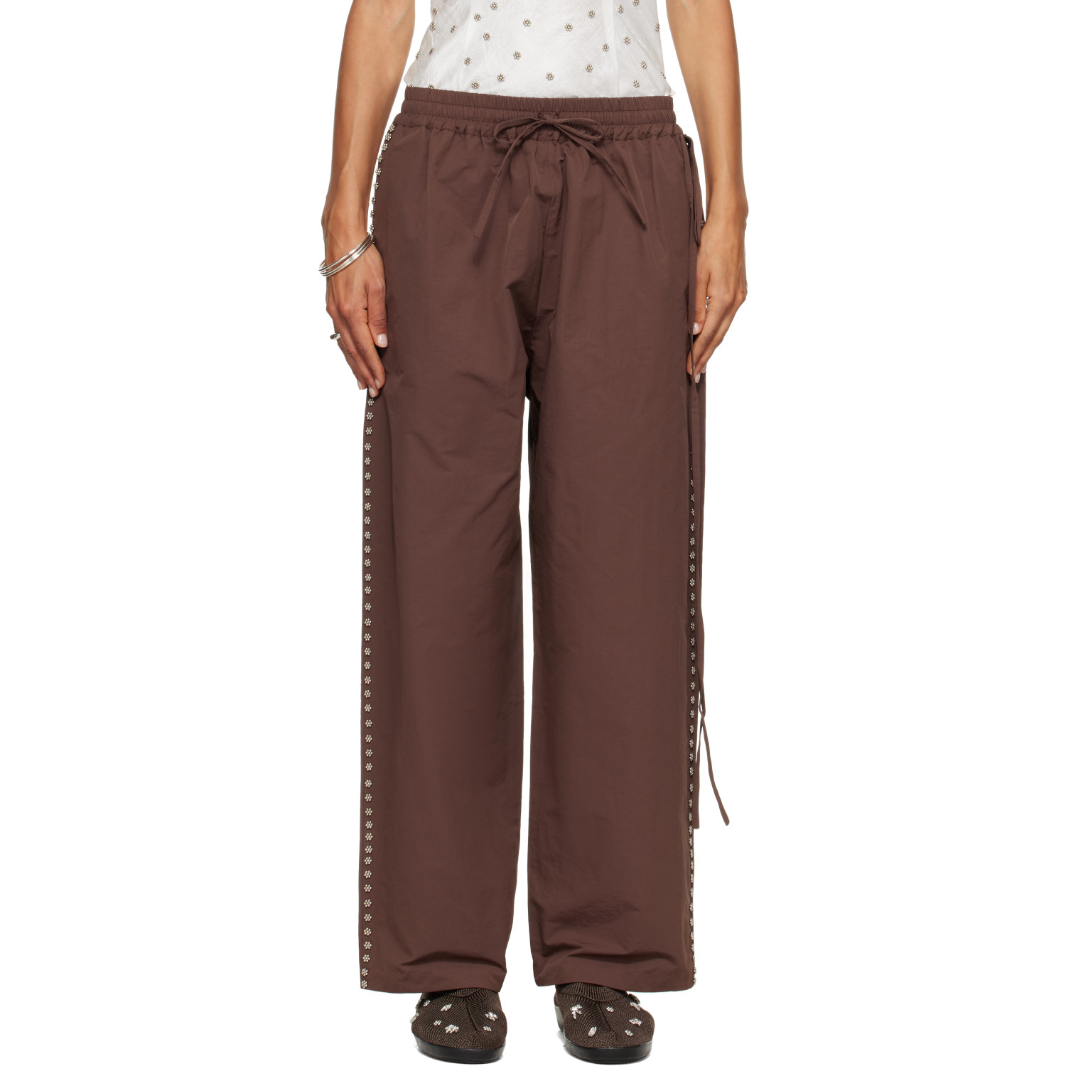RESCHA SSENSE Exclusive Brown Tracking Pants