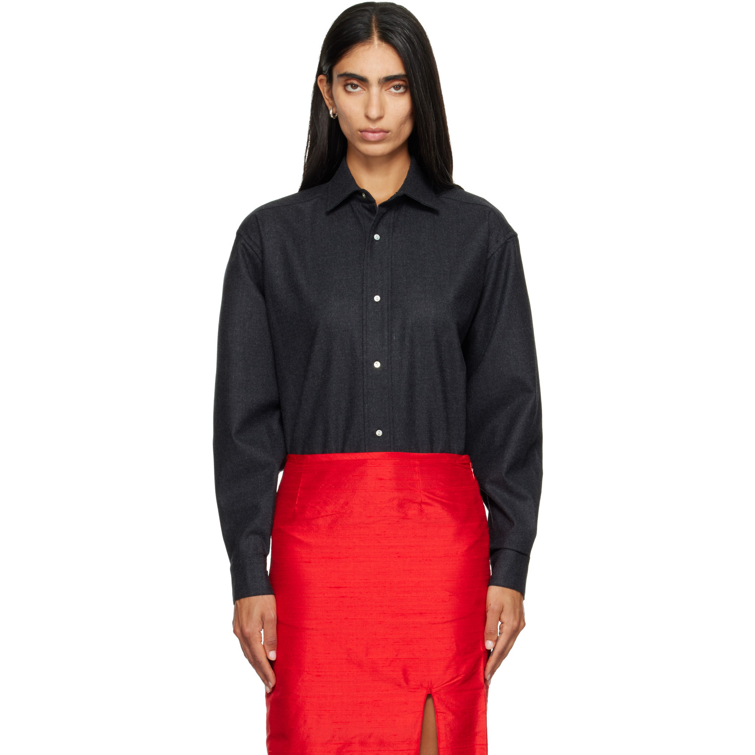 RESCHA SSENSE Exclusive Gray Hom Shirt
