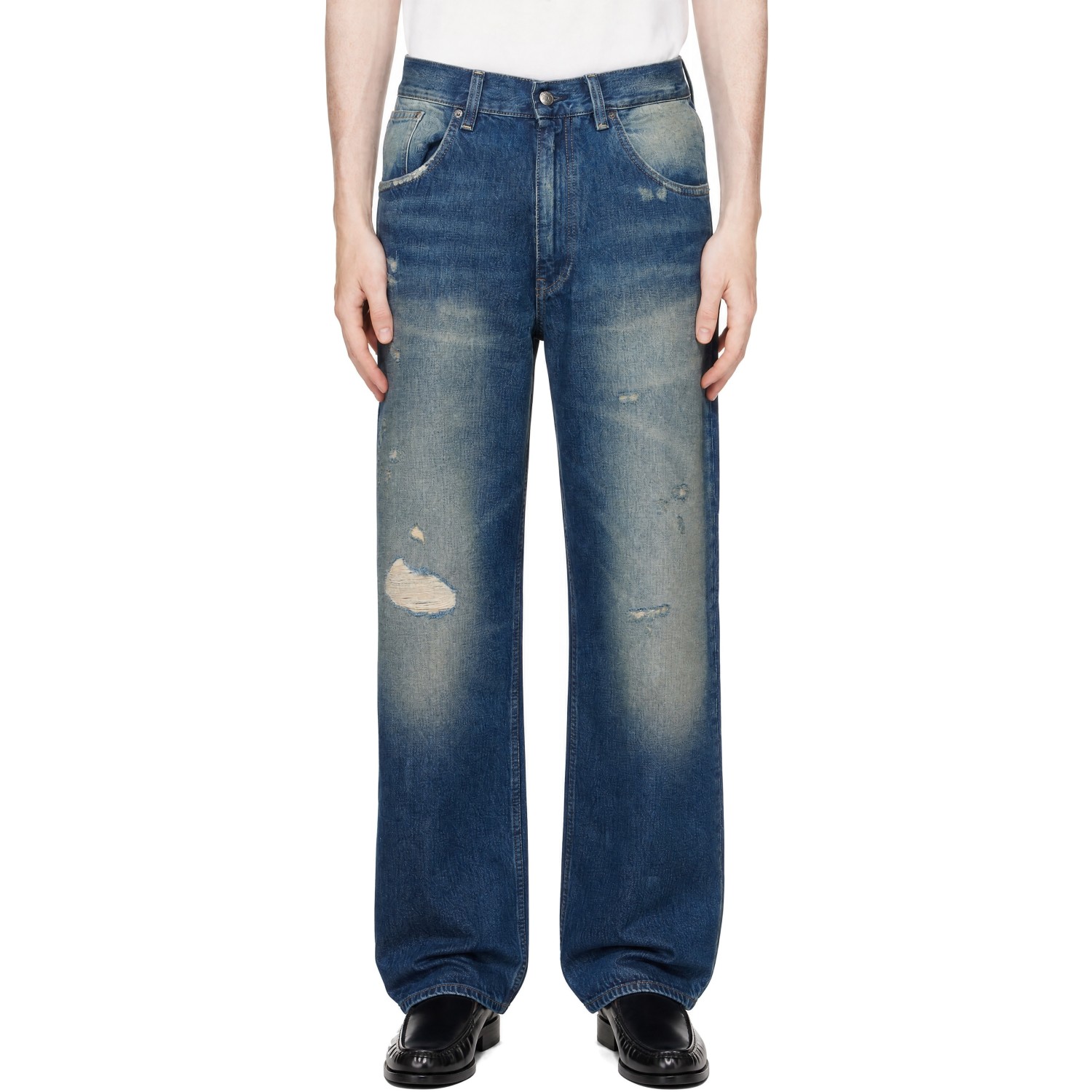 Sunflower Blue Super Wide Cinch Jeans