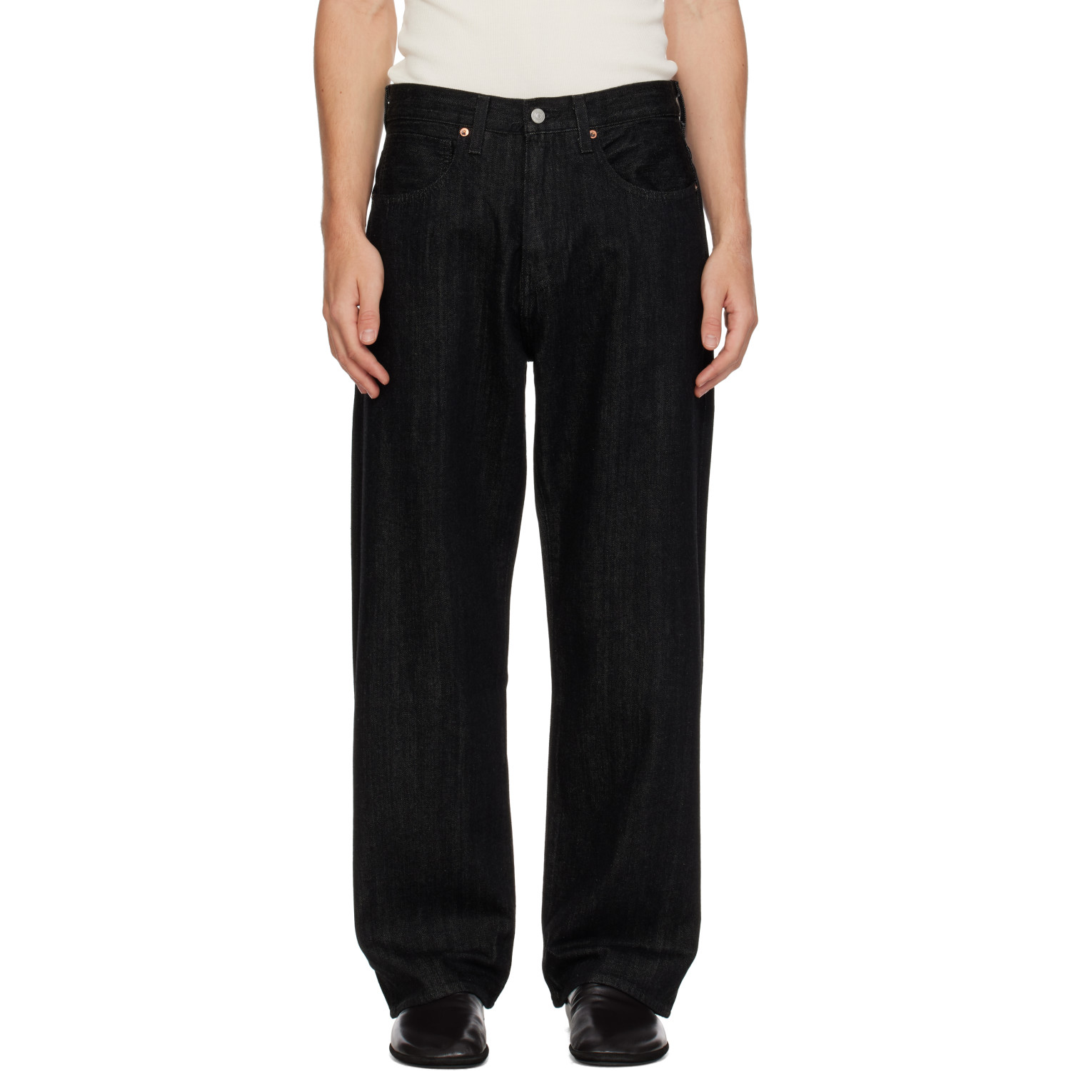 Levi's Blue Tab Black Marker Loose Selvedge Jeans