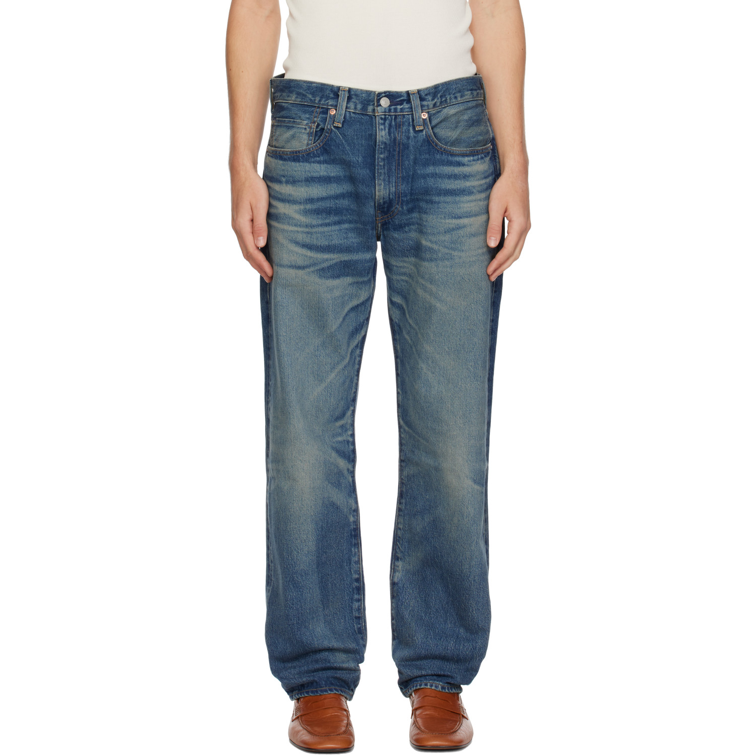 Levi's Blue Tab Blue Anchor Relaxed Selvedge Jeans