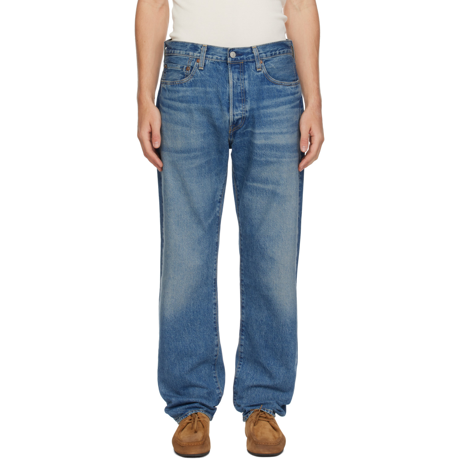 Levi's Blue Tab Blue 1980s 501 Original Selvedge Jeans